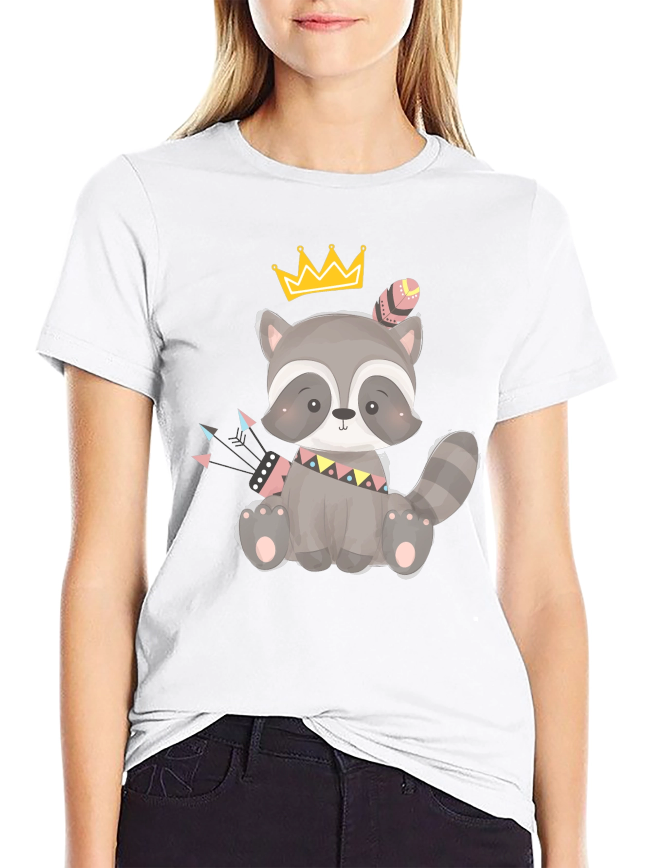 Cute Raccoon King T-Shirt