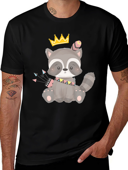 Cute Raccoon King T-Shirt
