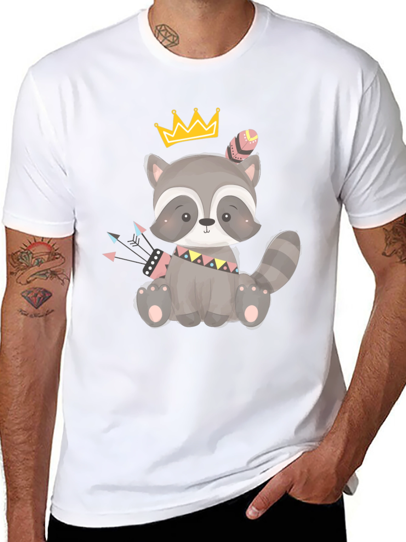 Cute Raccoon King T-Shirt