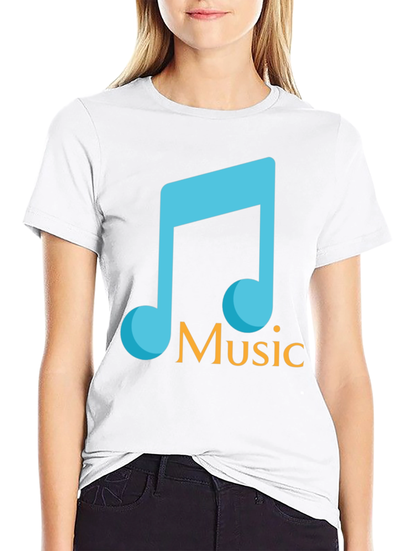 Music Note Graphic T-Shirt