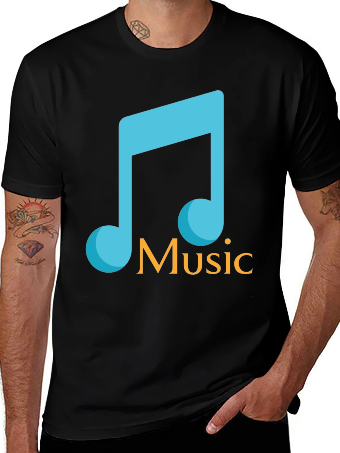 Music Note Graphic T-Shirt