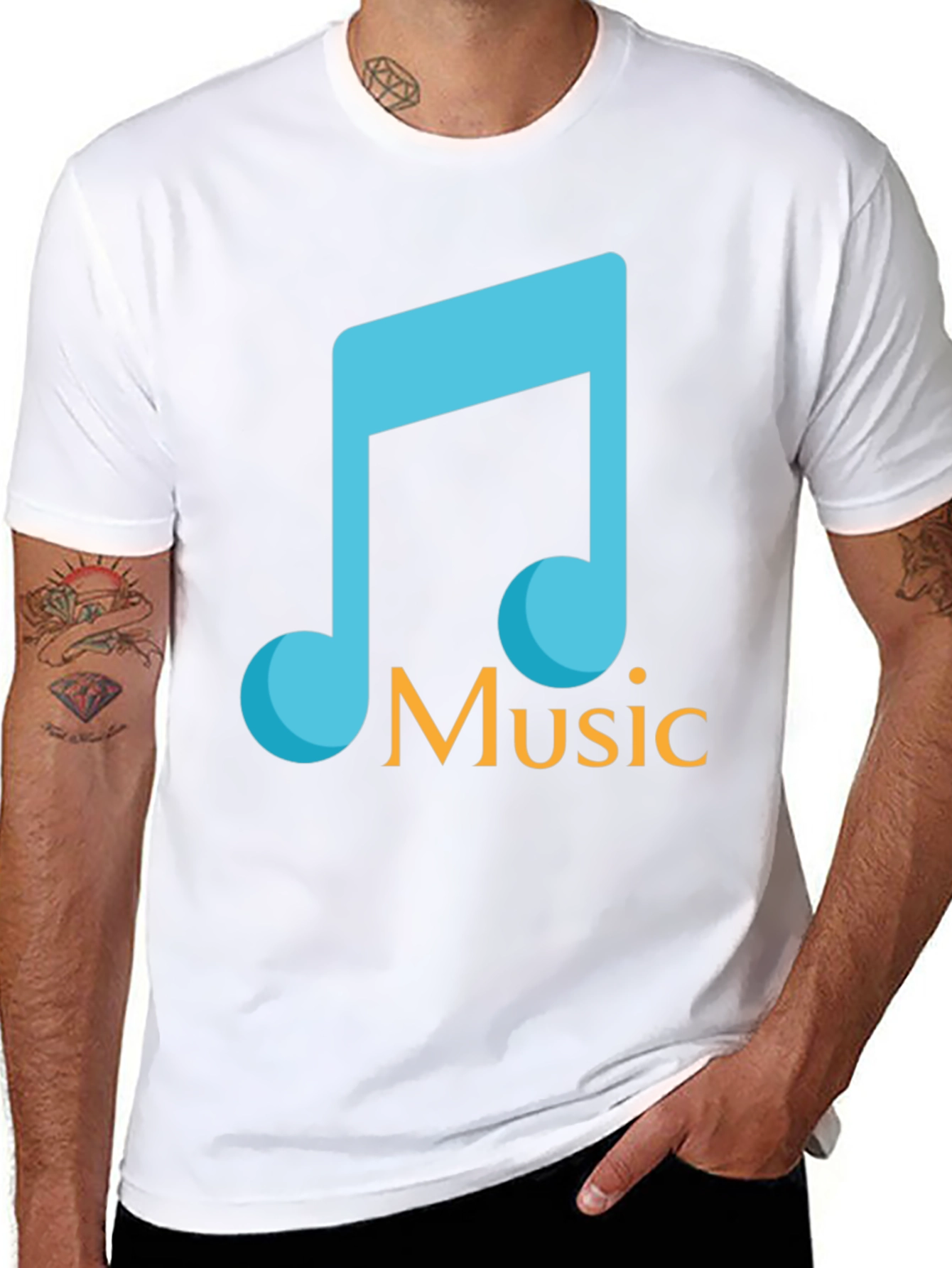 Music Note Graphic T-Shirt