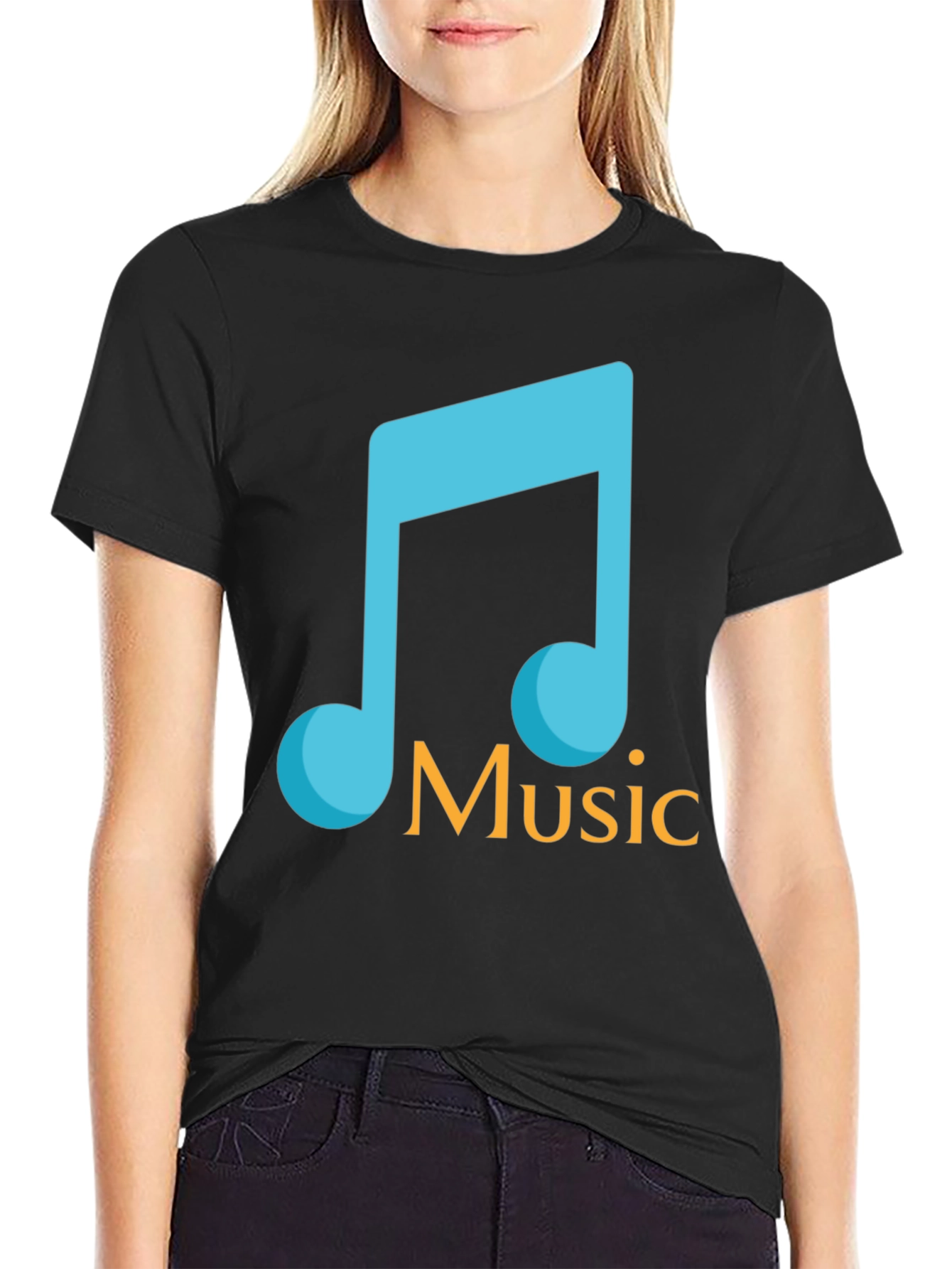 Music Note Graphic T-Shirt