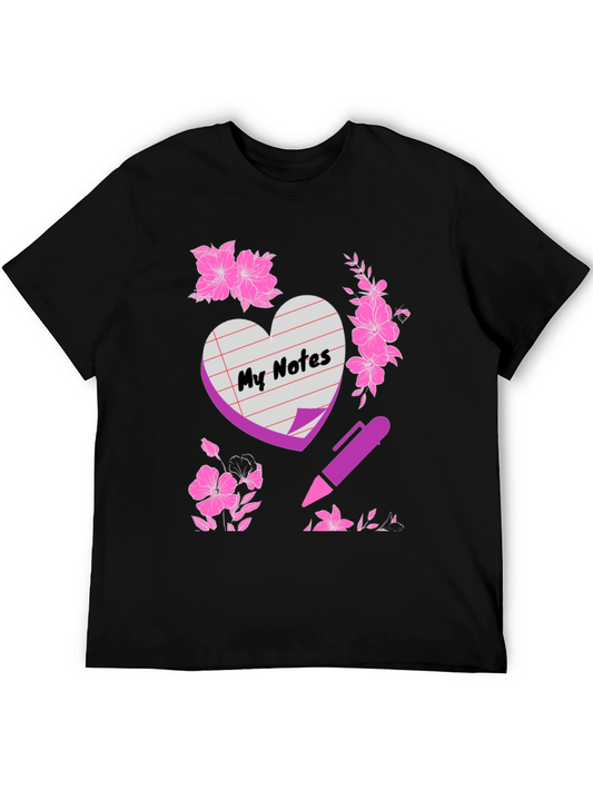 My Notes Graphic Tee - Black