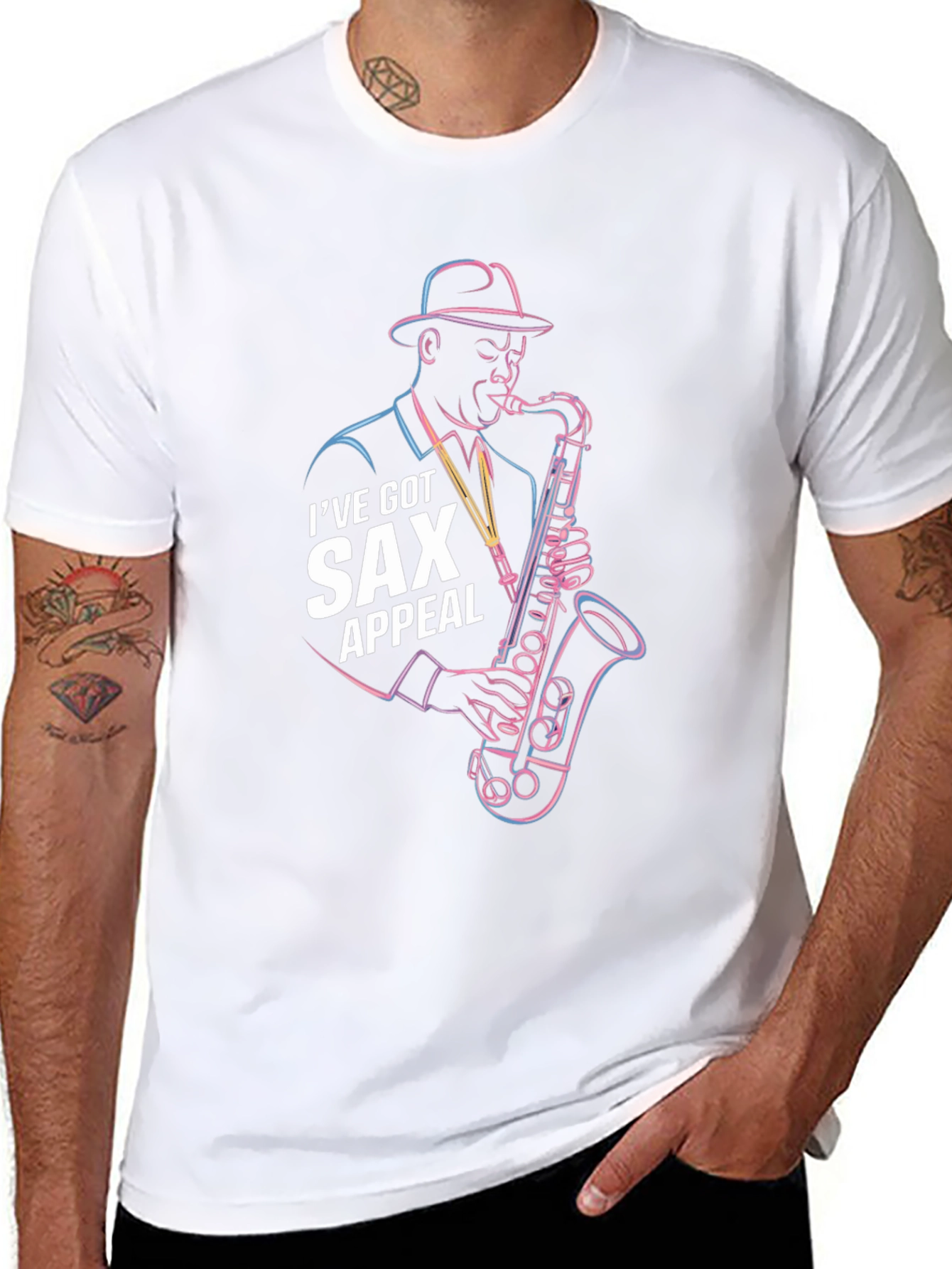Sax Appeal T-Shirt - Stylish Musician Tee