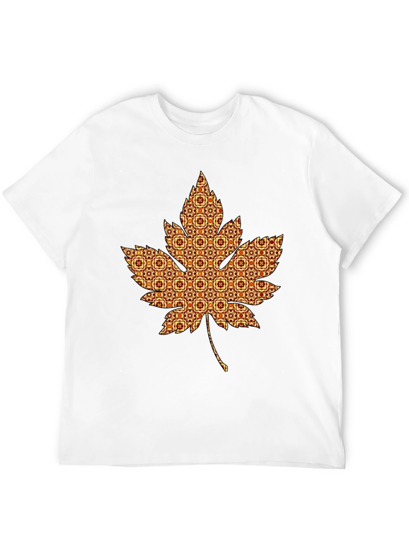 Stylish Maple Leaf Graphic Tee - Unique Autumn Design