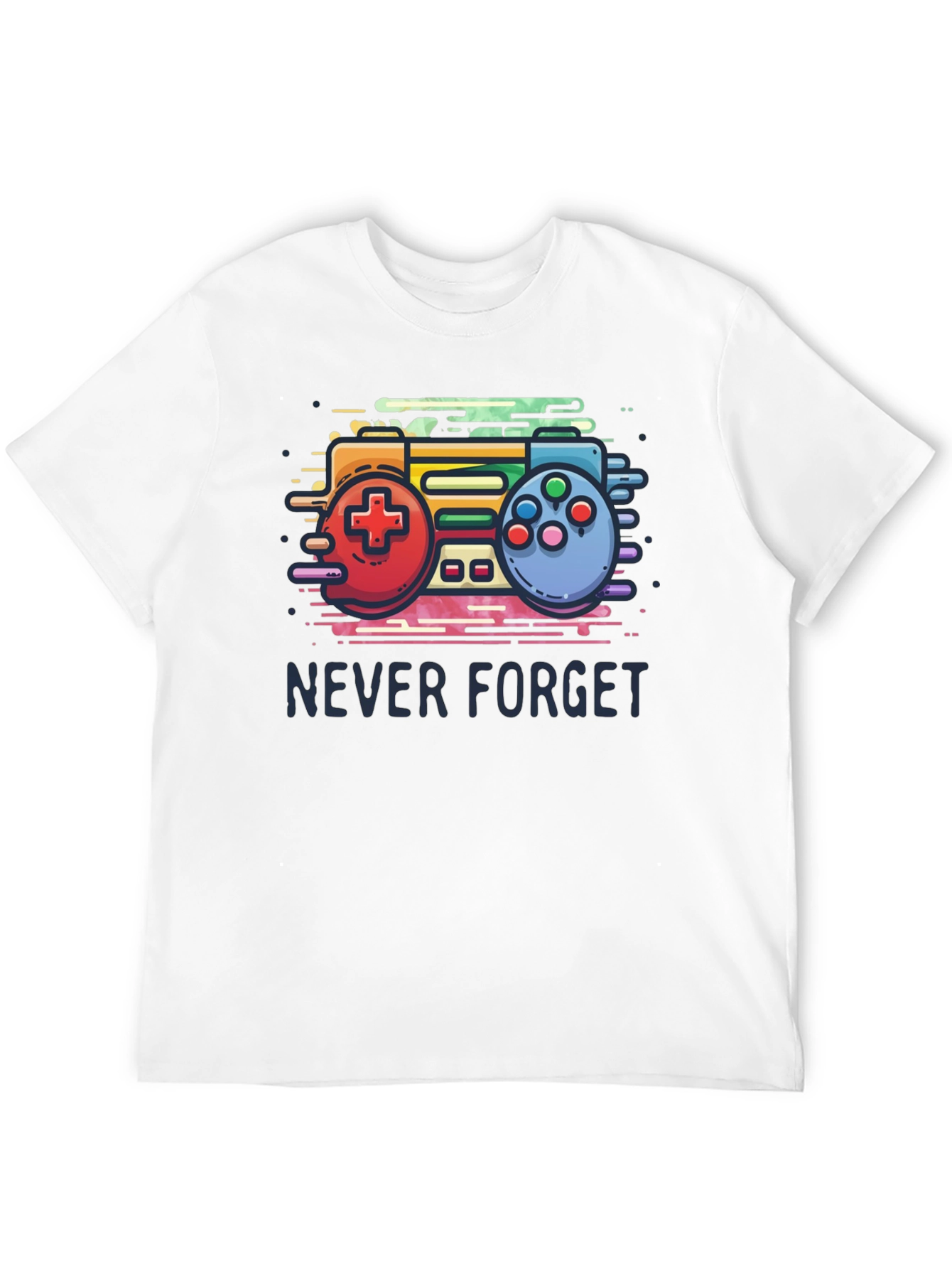 Retro Gaming T-Shirt - Never Forget