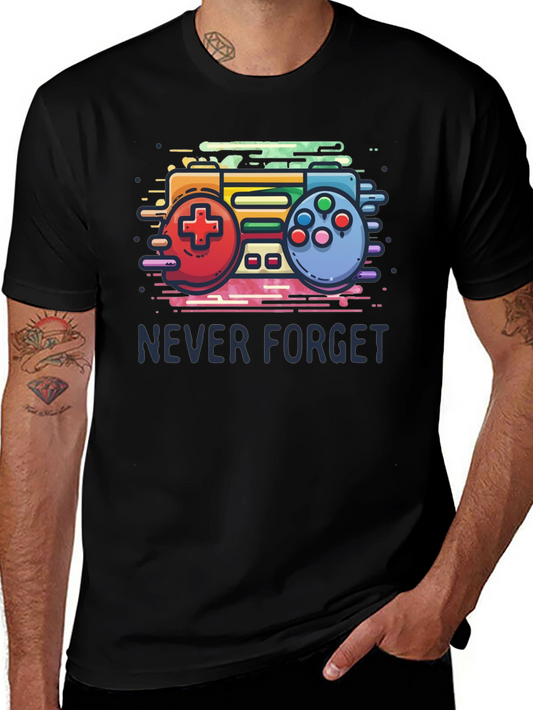 Retro Gaming T-Shirt - Never Forget