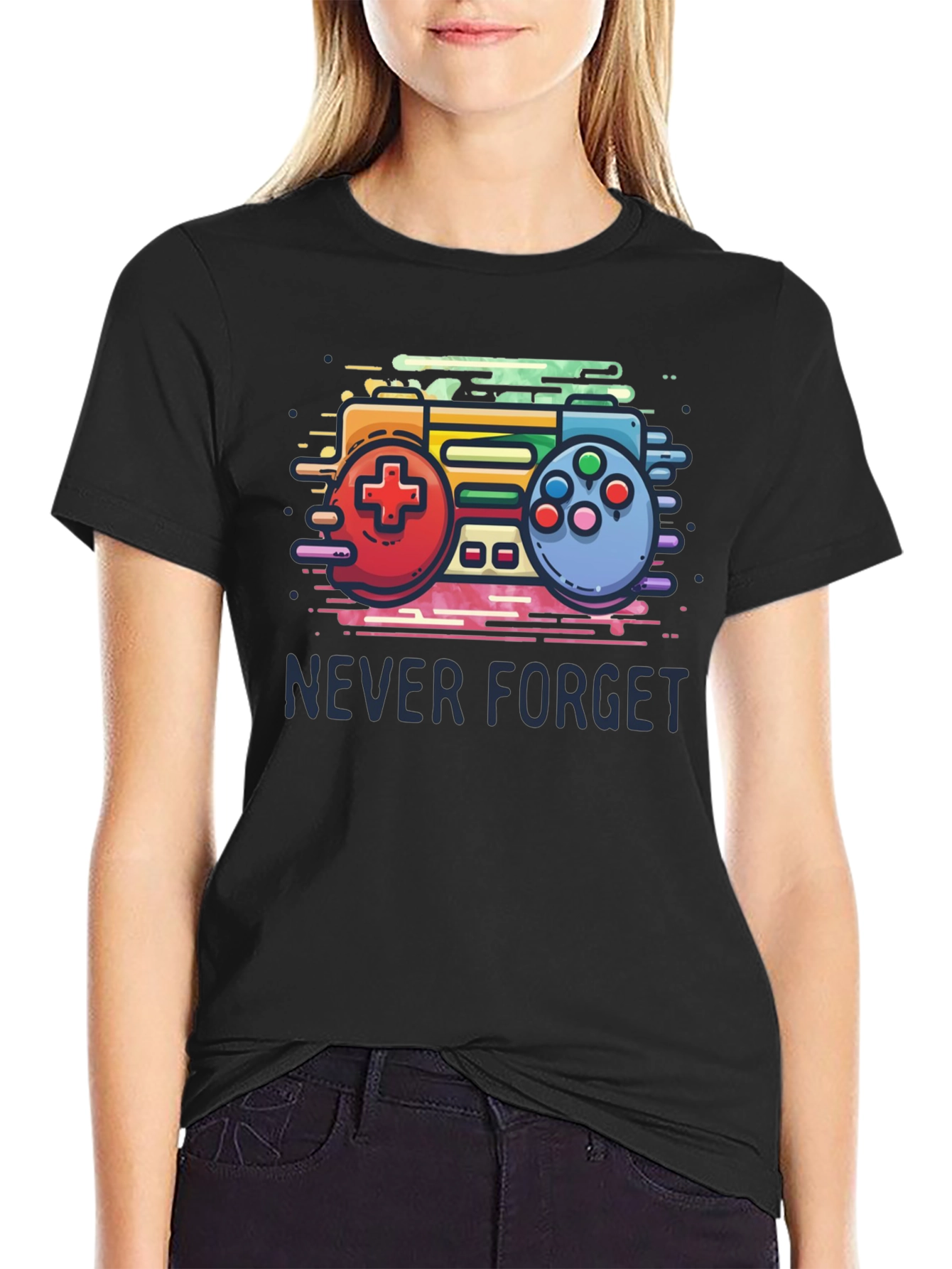 Retro Gaming T-Shirt - Never Forget