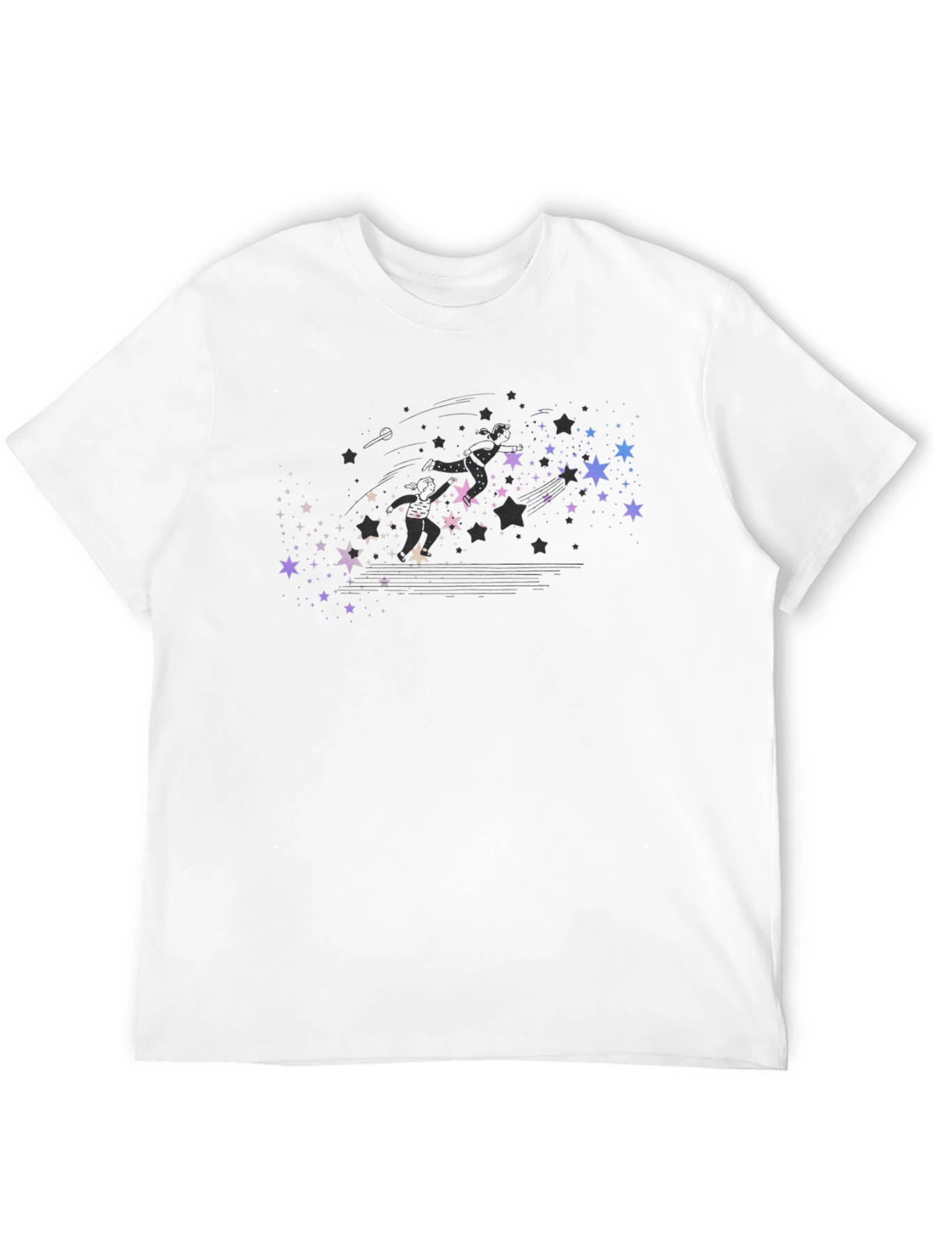 Starry Skaters Black T-Shirt