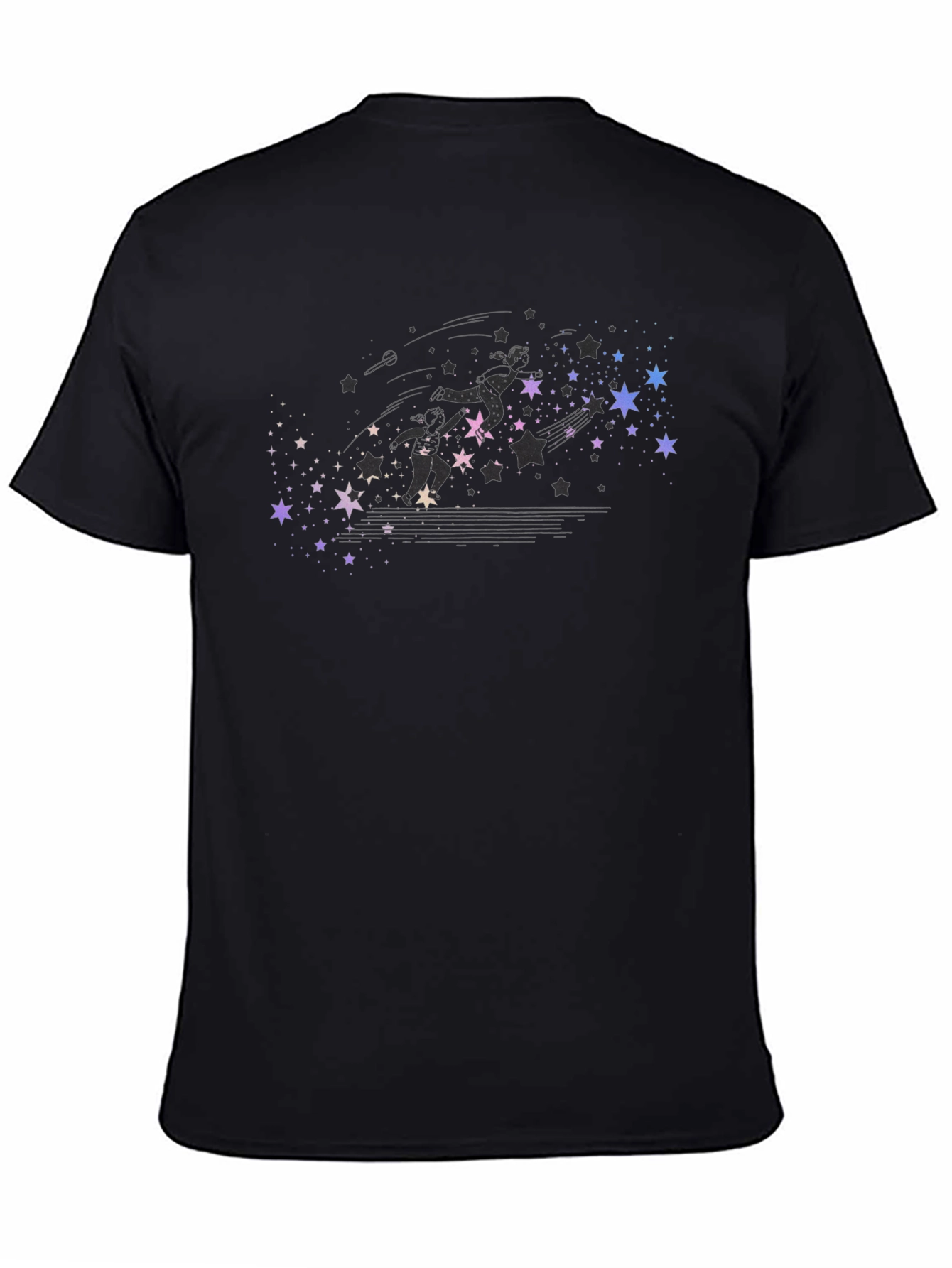 Starry Skaters Black T-Shirt