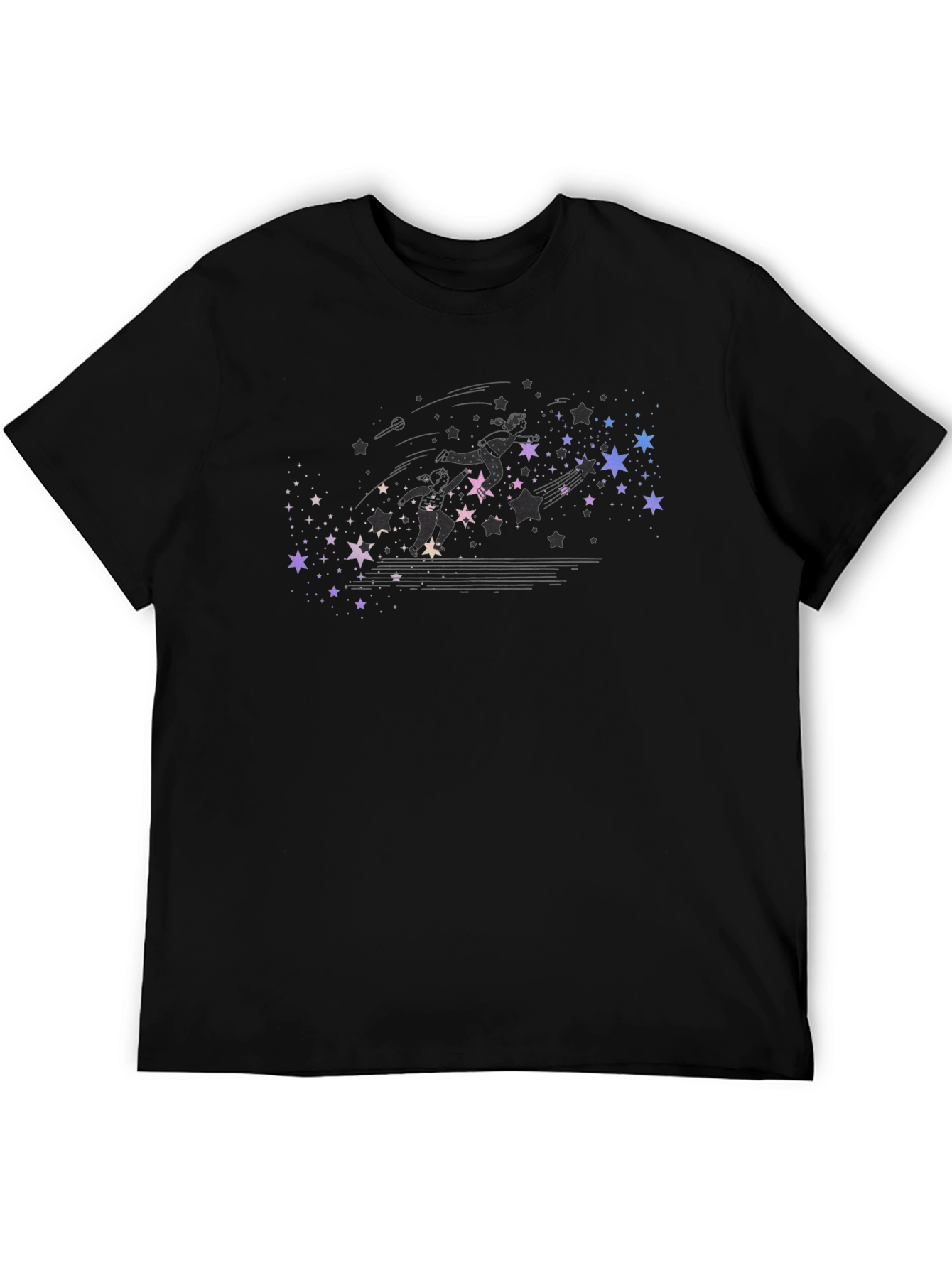 Starry Skaters Black T-Shirt
