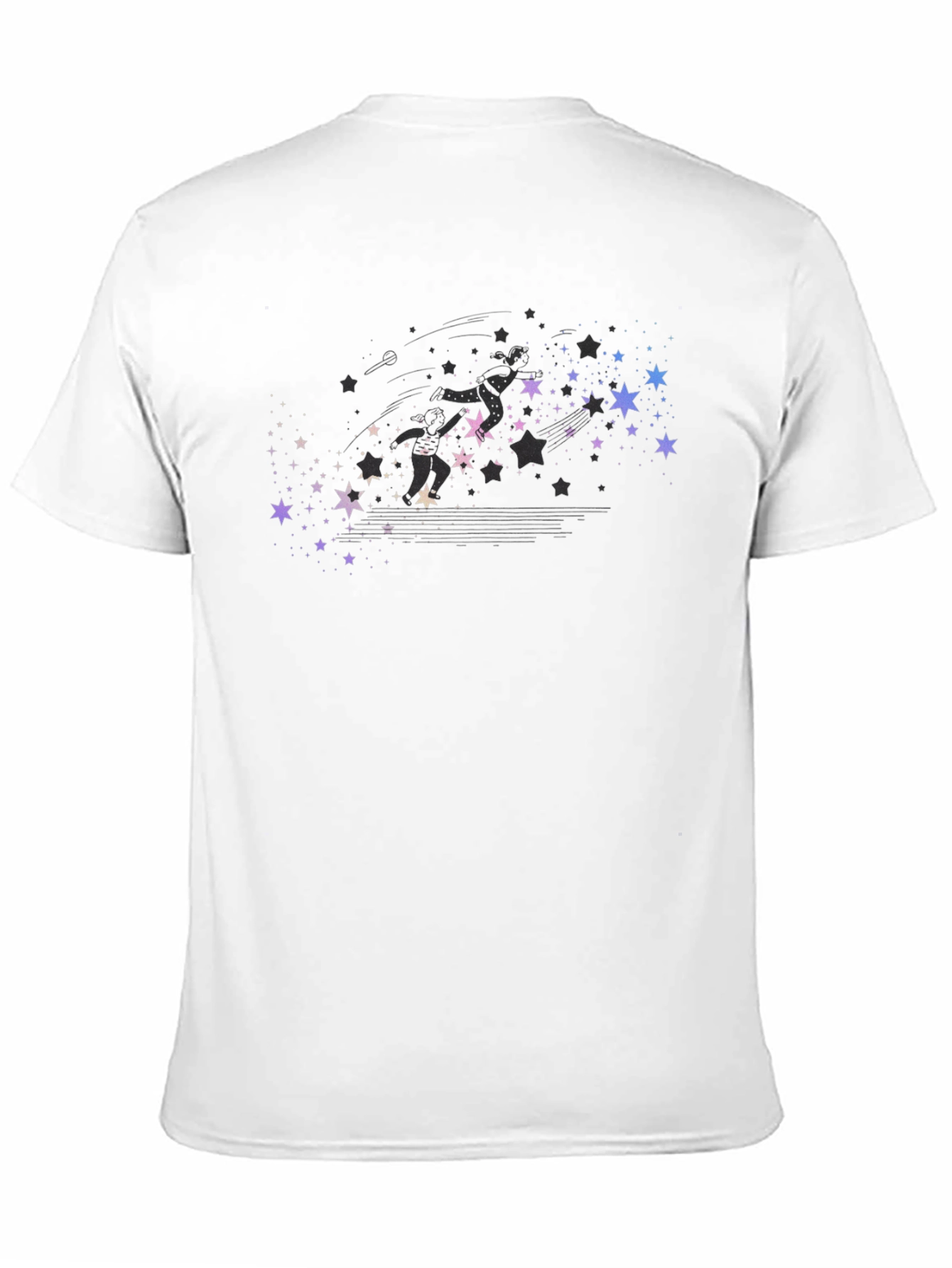 Starry Skaters Black T-Shirt