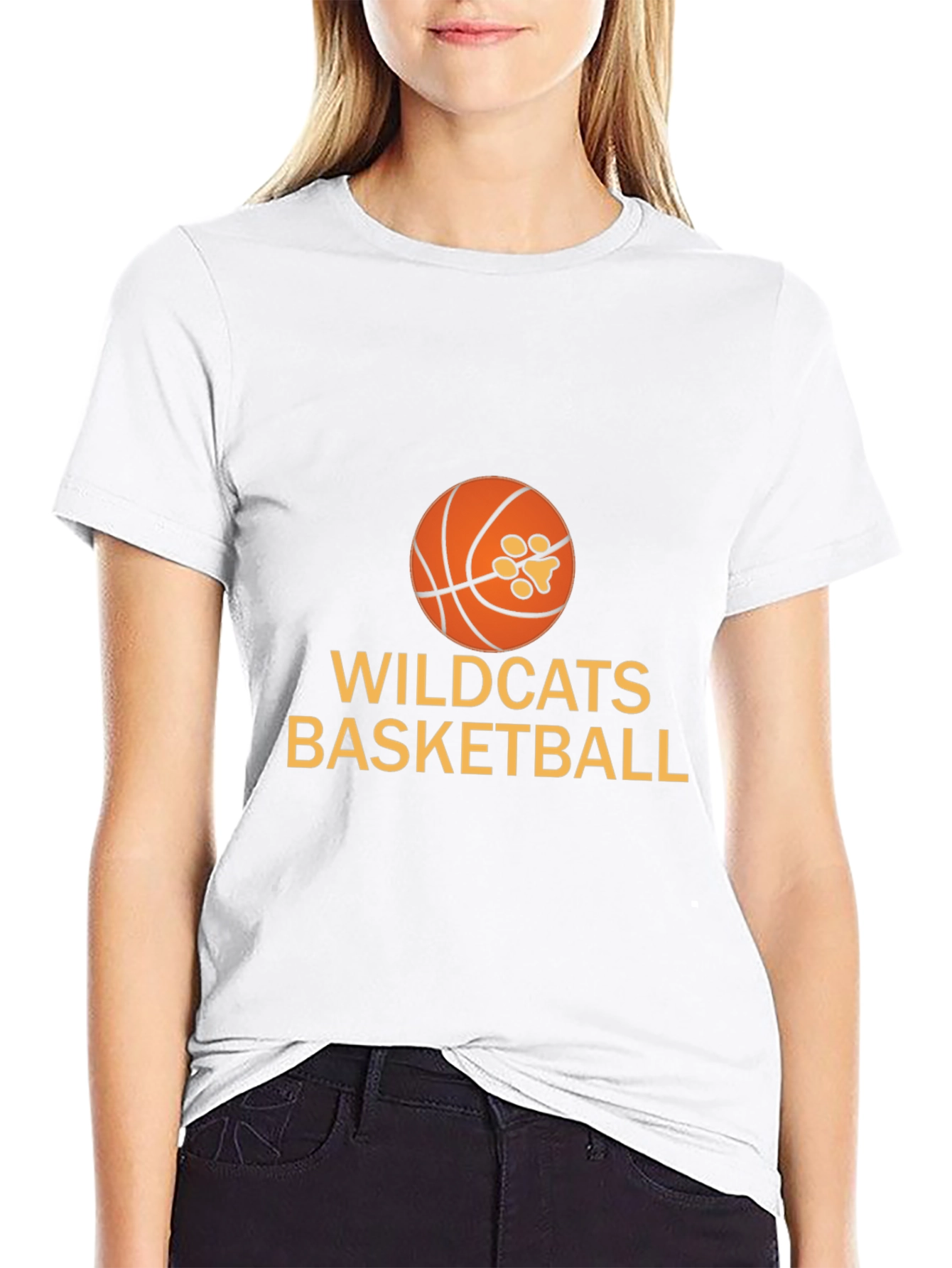 Wildcats Basketball Graphic Tee - Black