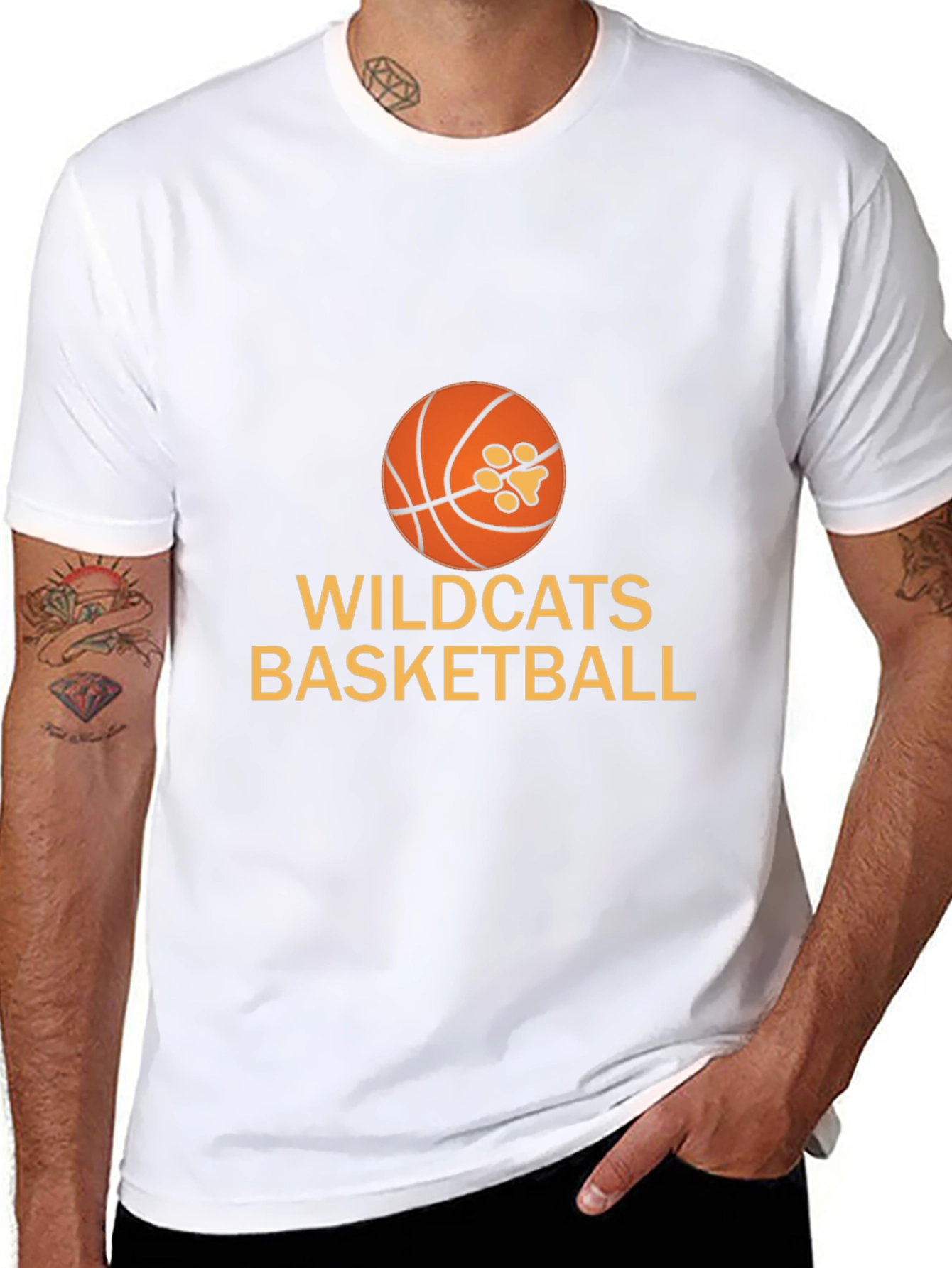 Wildcats Basketball Graphic Tee - Black