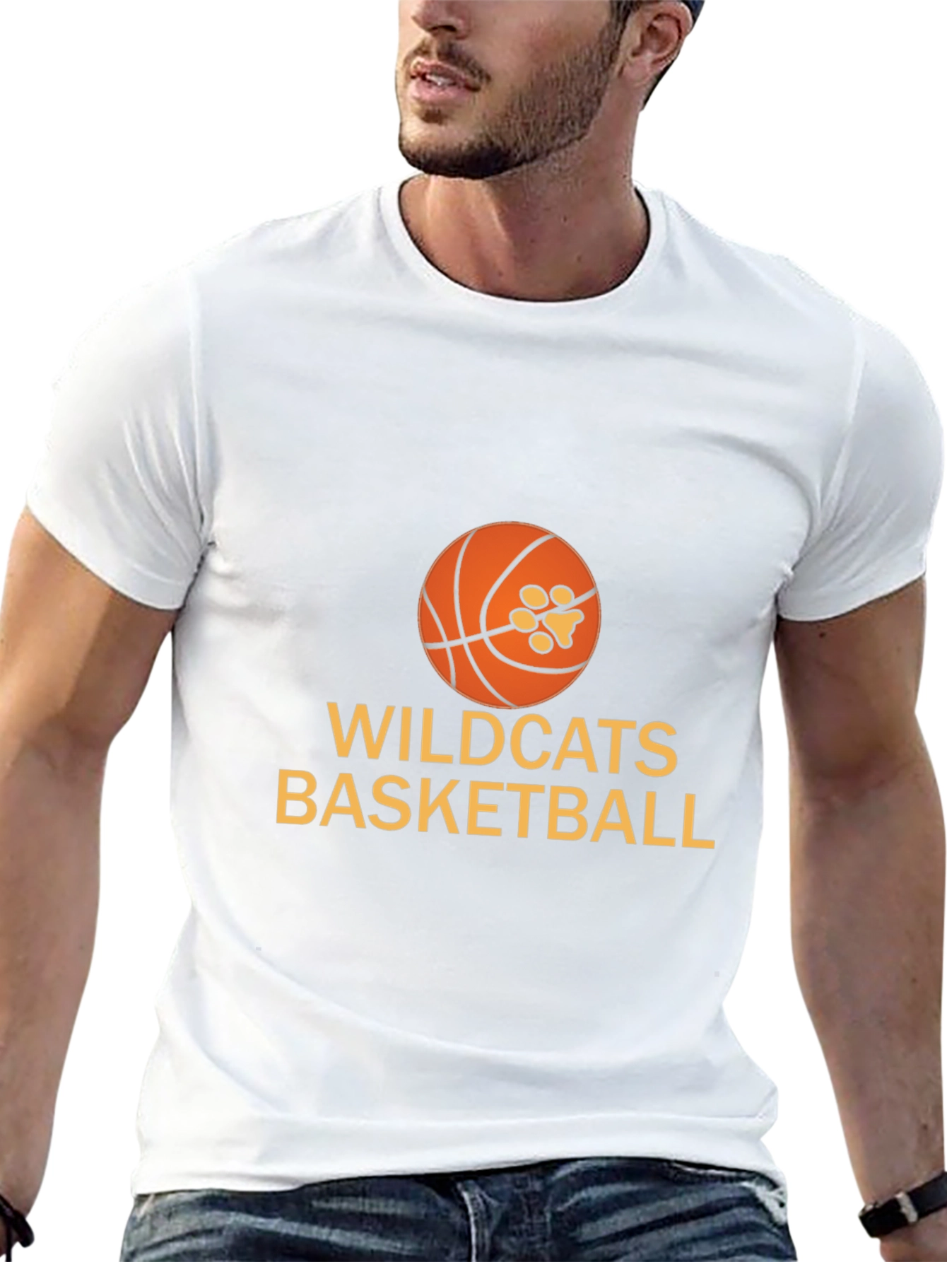 Wildcats Basketball Graphic Tee - Black