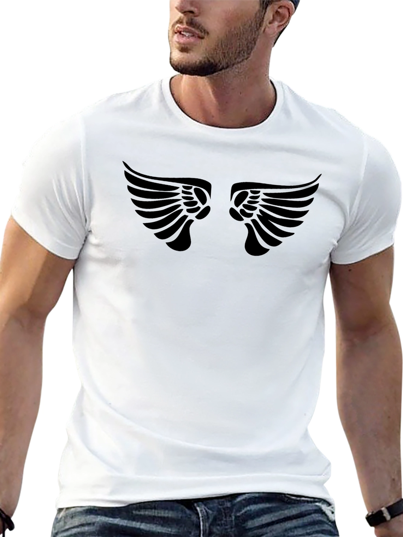 Black Wings Graphic Tee - Mens Style