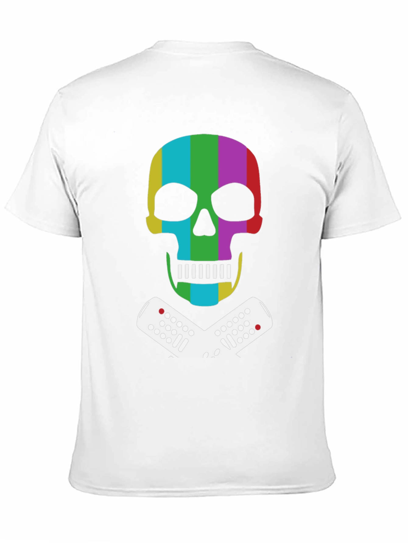 Retro Skull & Remote Black T-Shirt