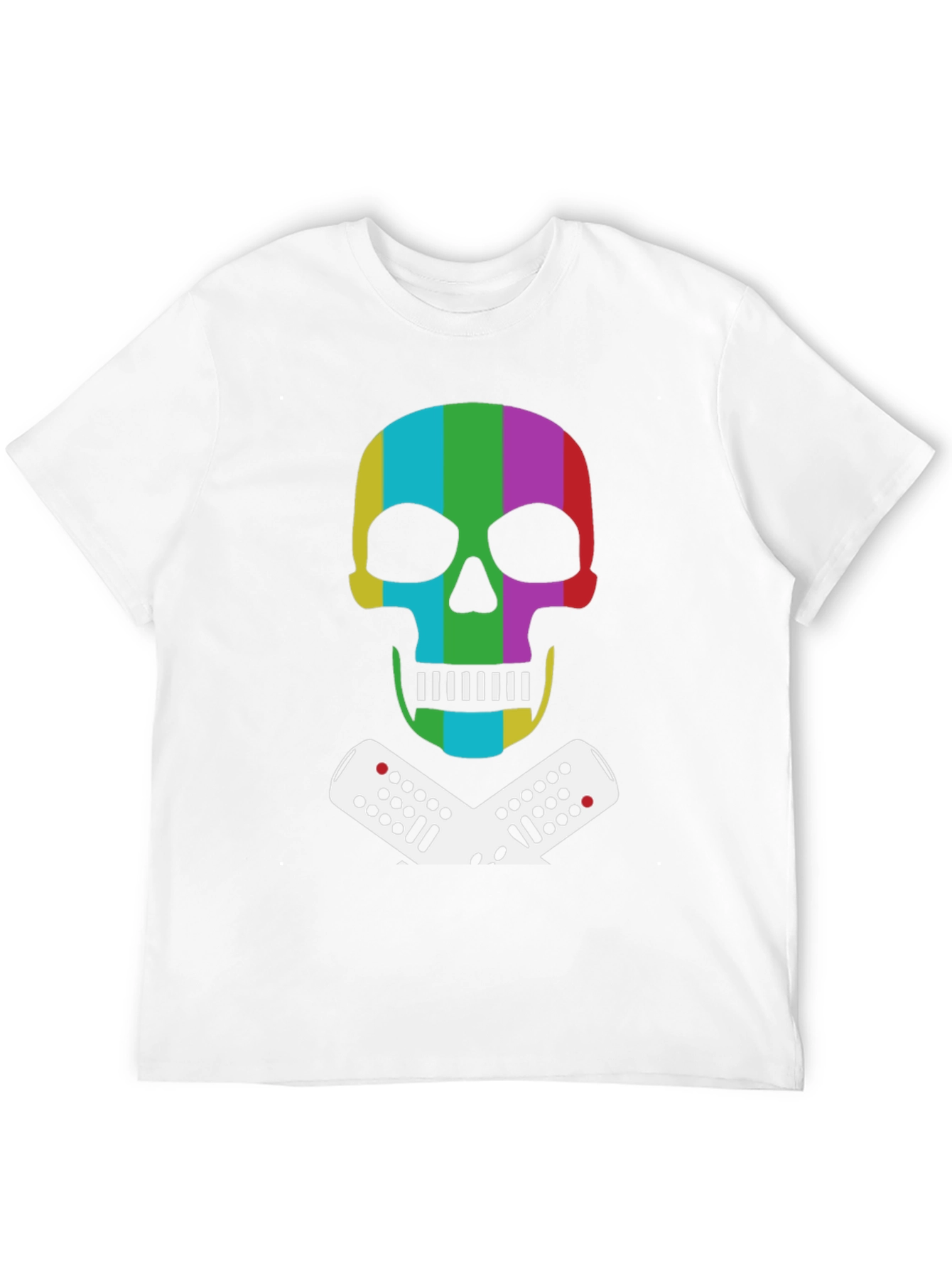 Retro Skull & Remote Black T-Shirt