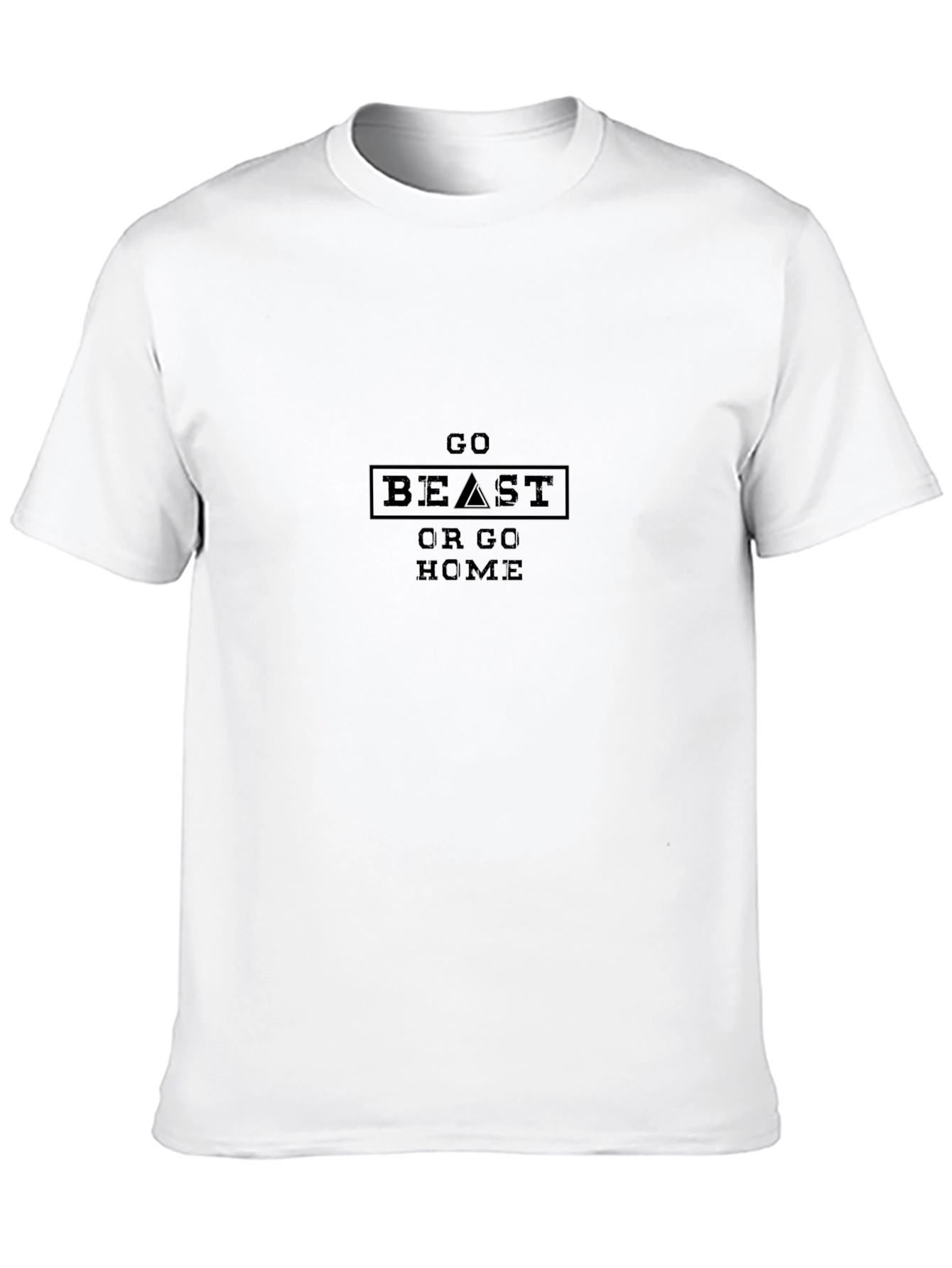 Go Beast Or Go Home Black Graphic Tee
