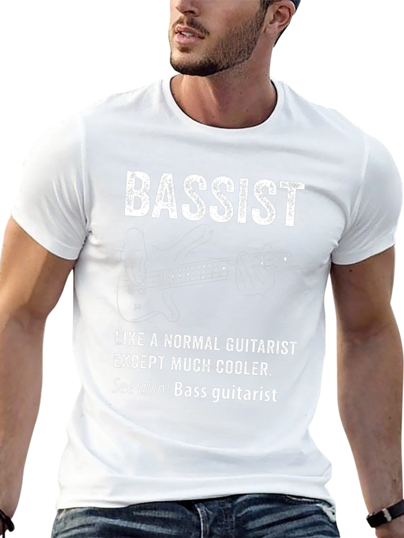 Bassist T-Shirt - Cool Guitarist Alternative