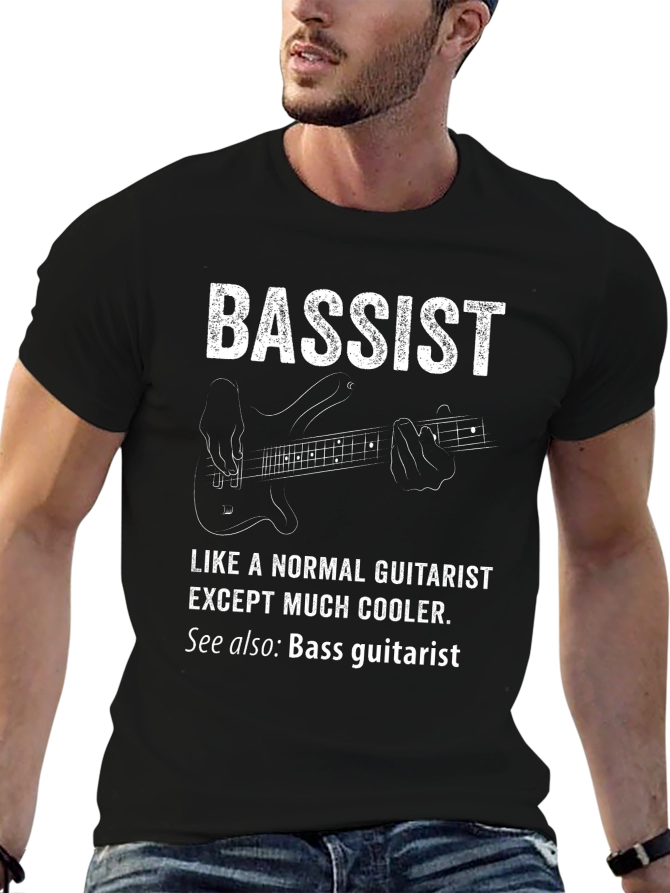 Bassist T-Shirt - Cool Guitarist Alternative