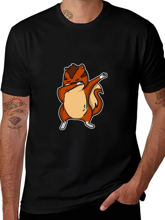 Dabbing Squirrel Graphic Tee - Cool Animal Design
