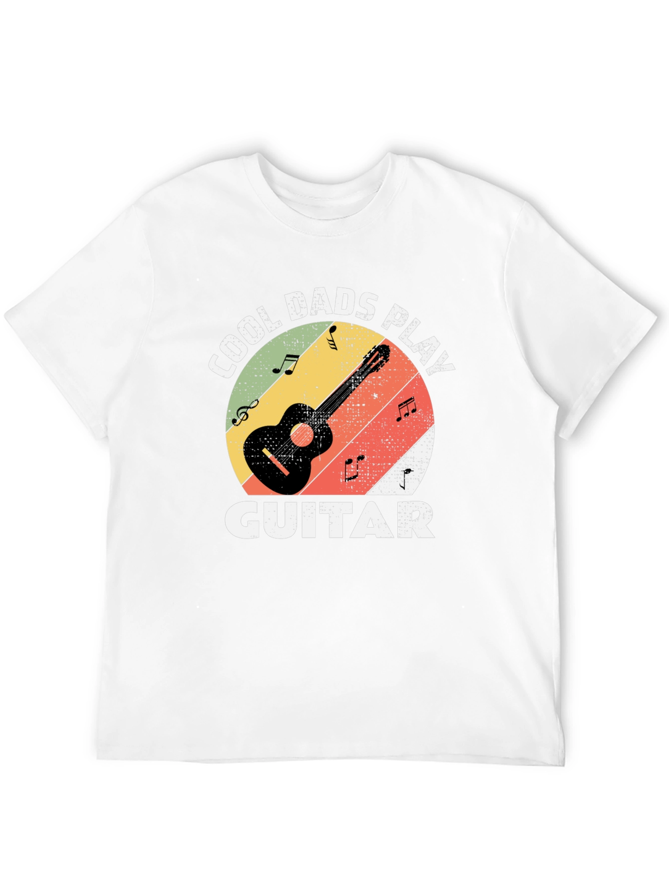 Cool Dads Play Guitar Black T-Shirt