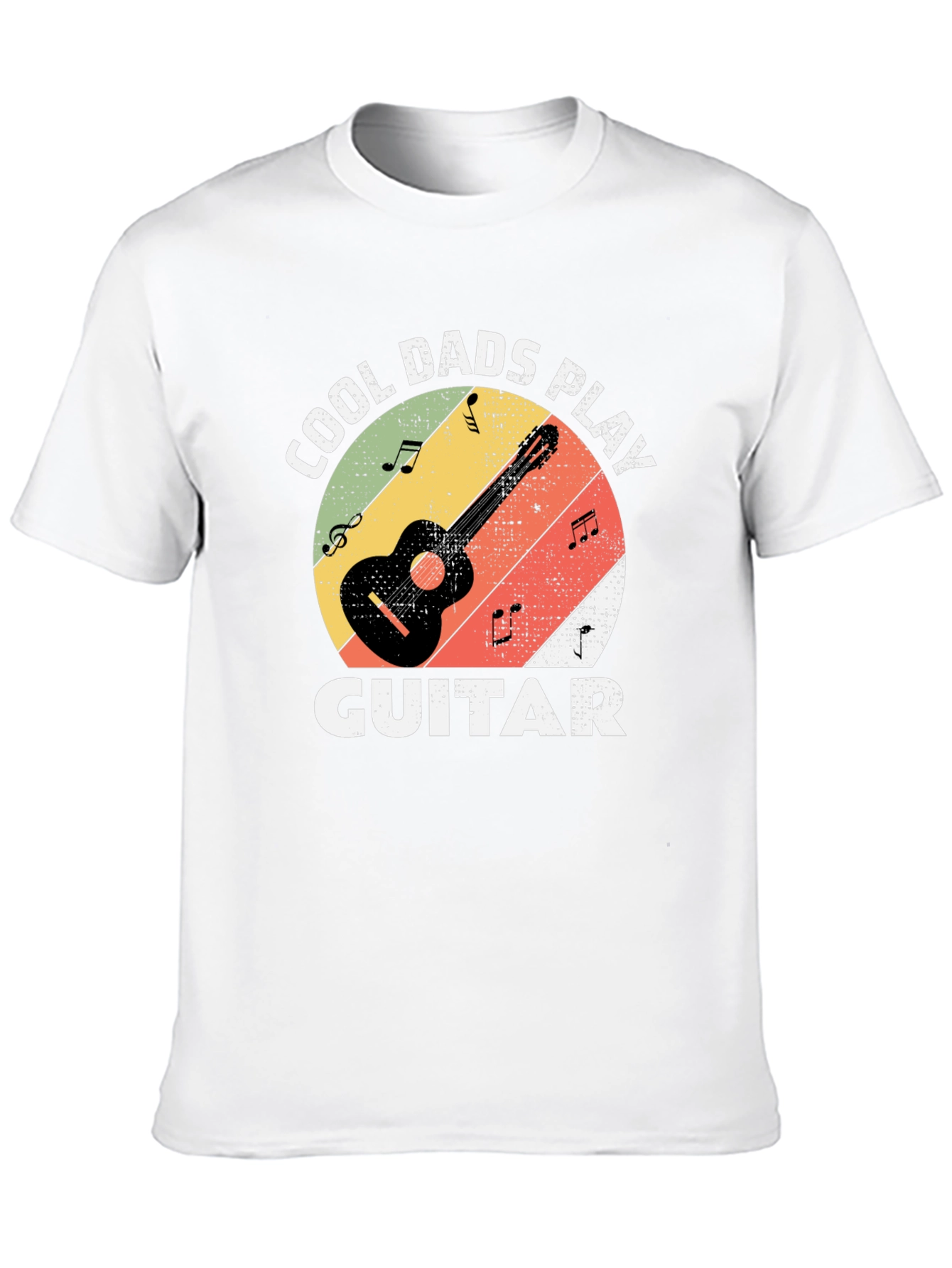 Cool Dads Play Guitar Black T-Shirt
