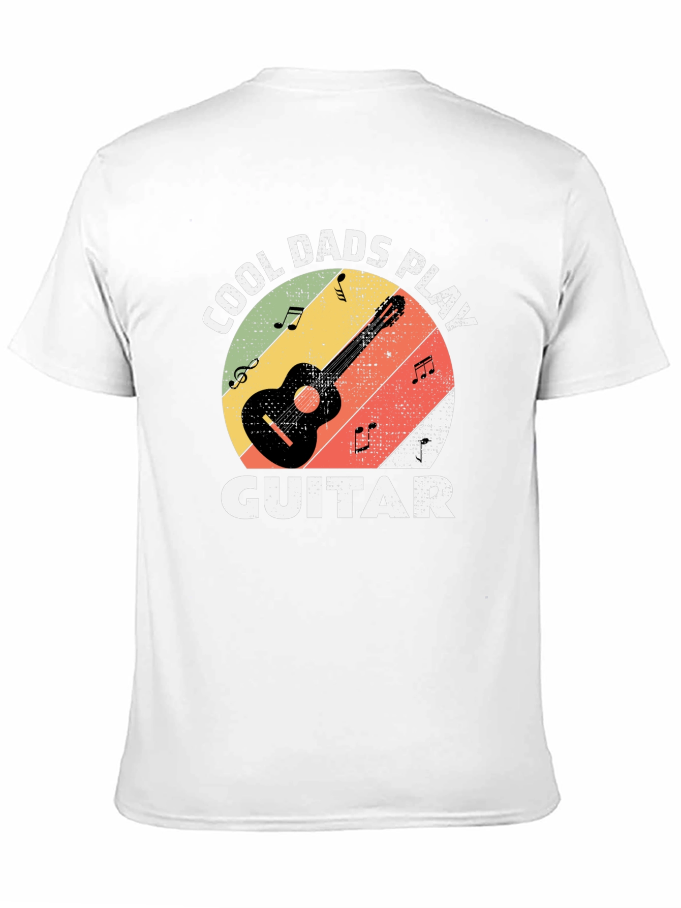 Cool Dads Play Guitar Black T-Shirt