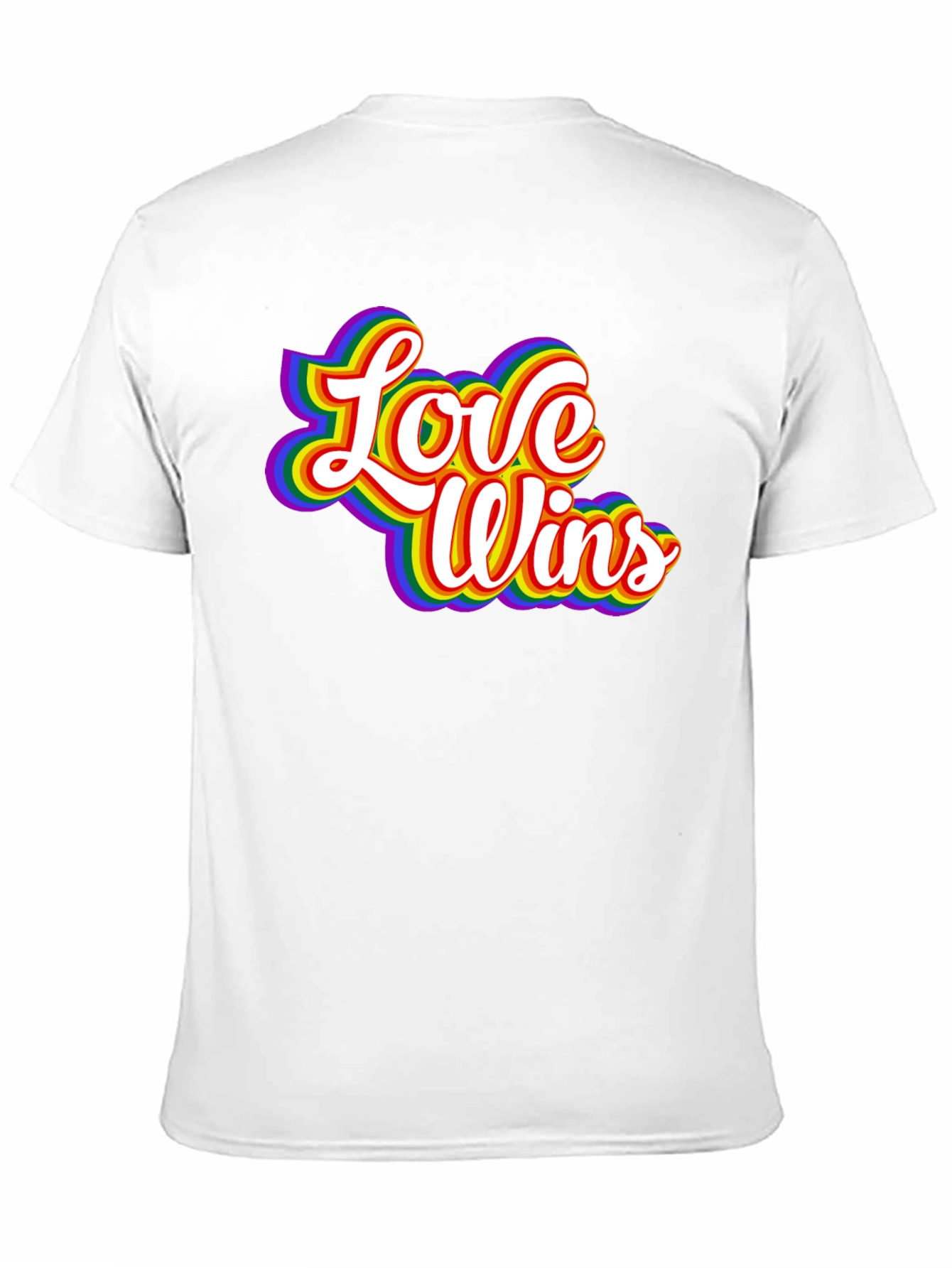 Love Wins Rainbow Graphic T-Shirt