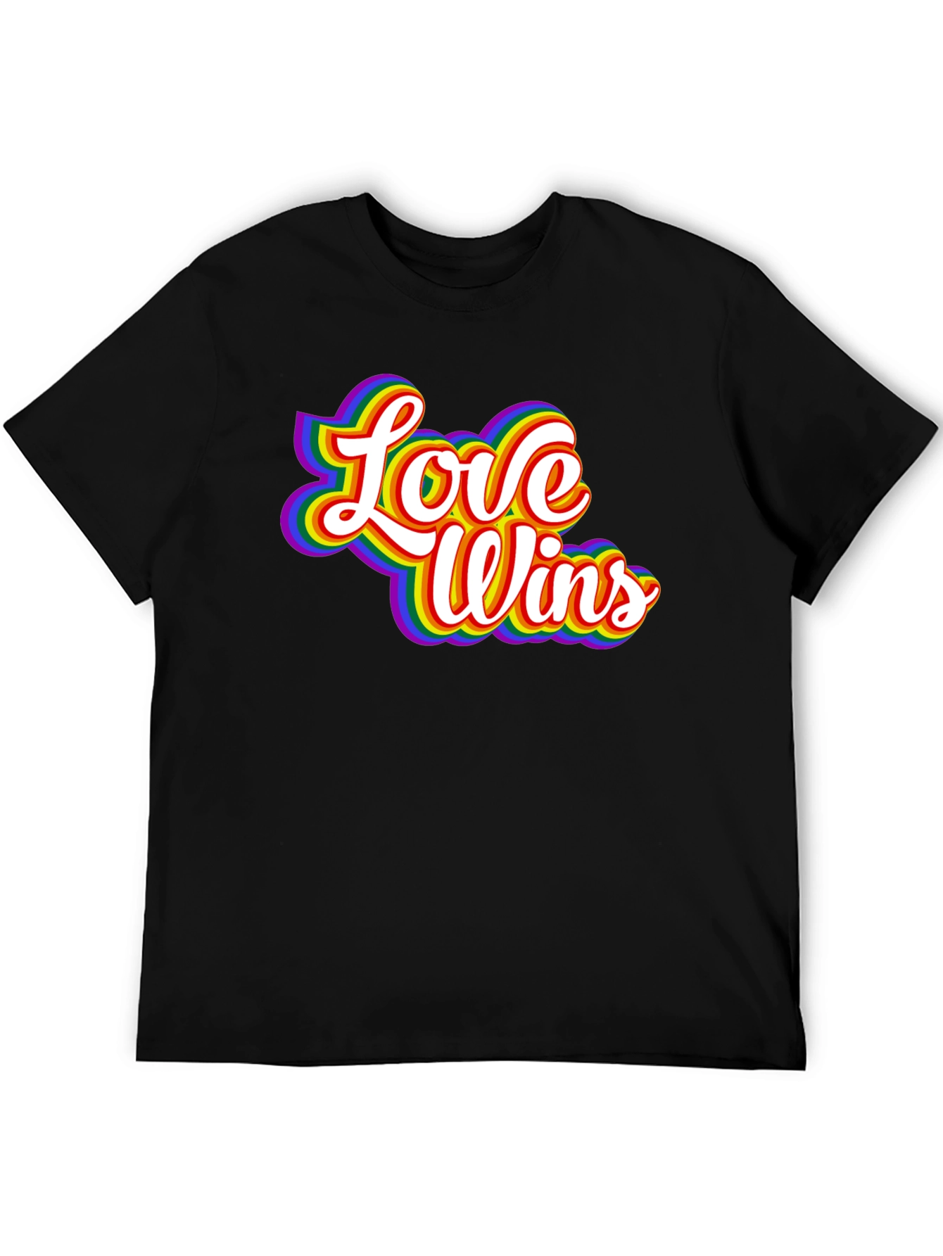 Love Wins Rainbow Graphic T-Shirt