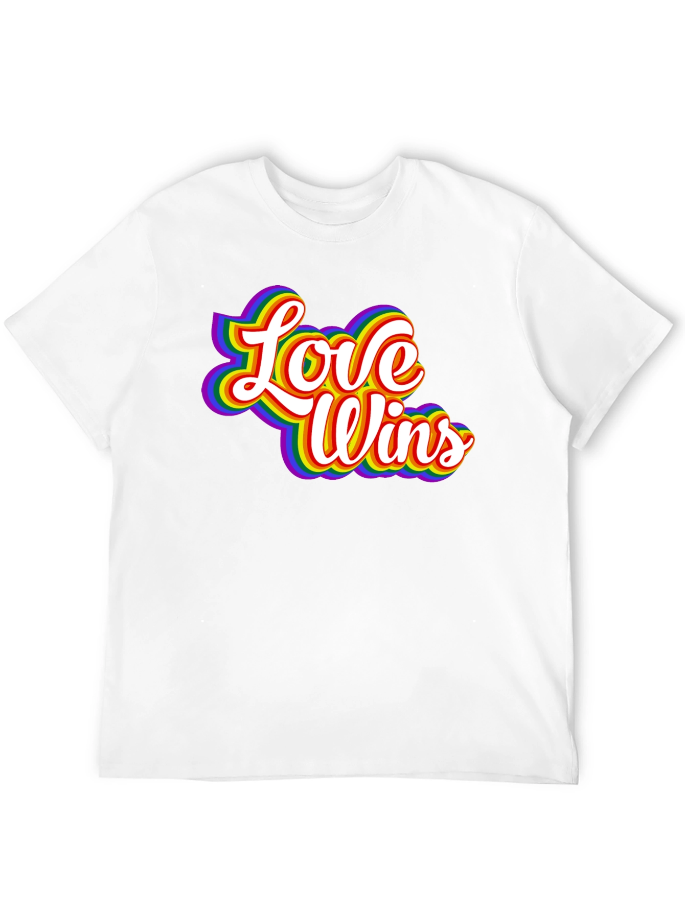 Love Wins Rainbow Graphic T-Shirt