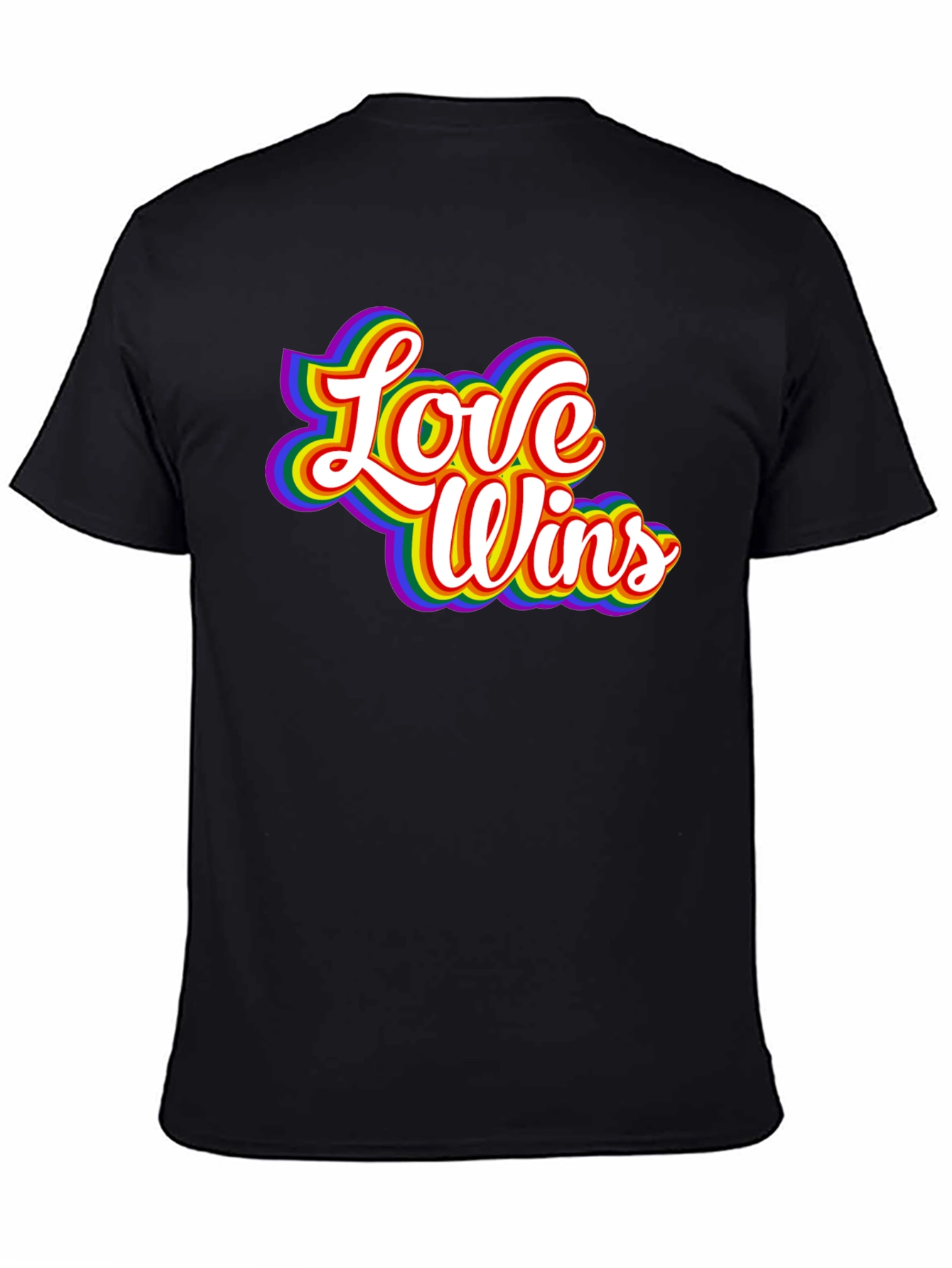 Love Wins Rainbow Graphic T-Shirt