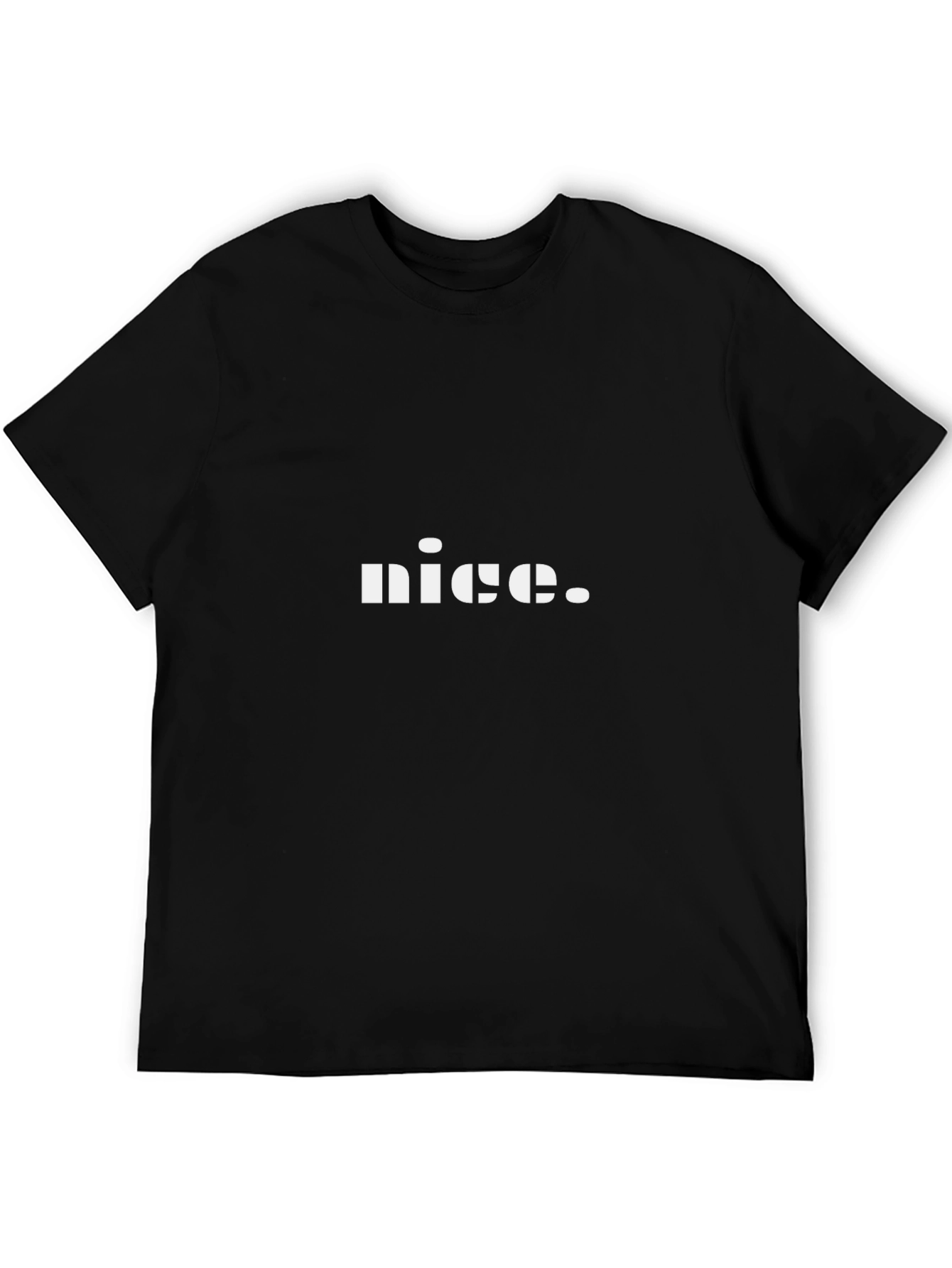 Nice T-Shirt - Minimalist Black Tee