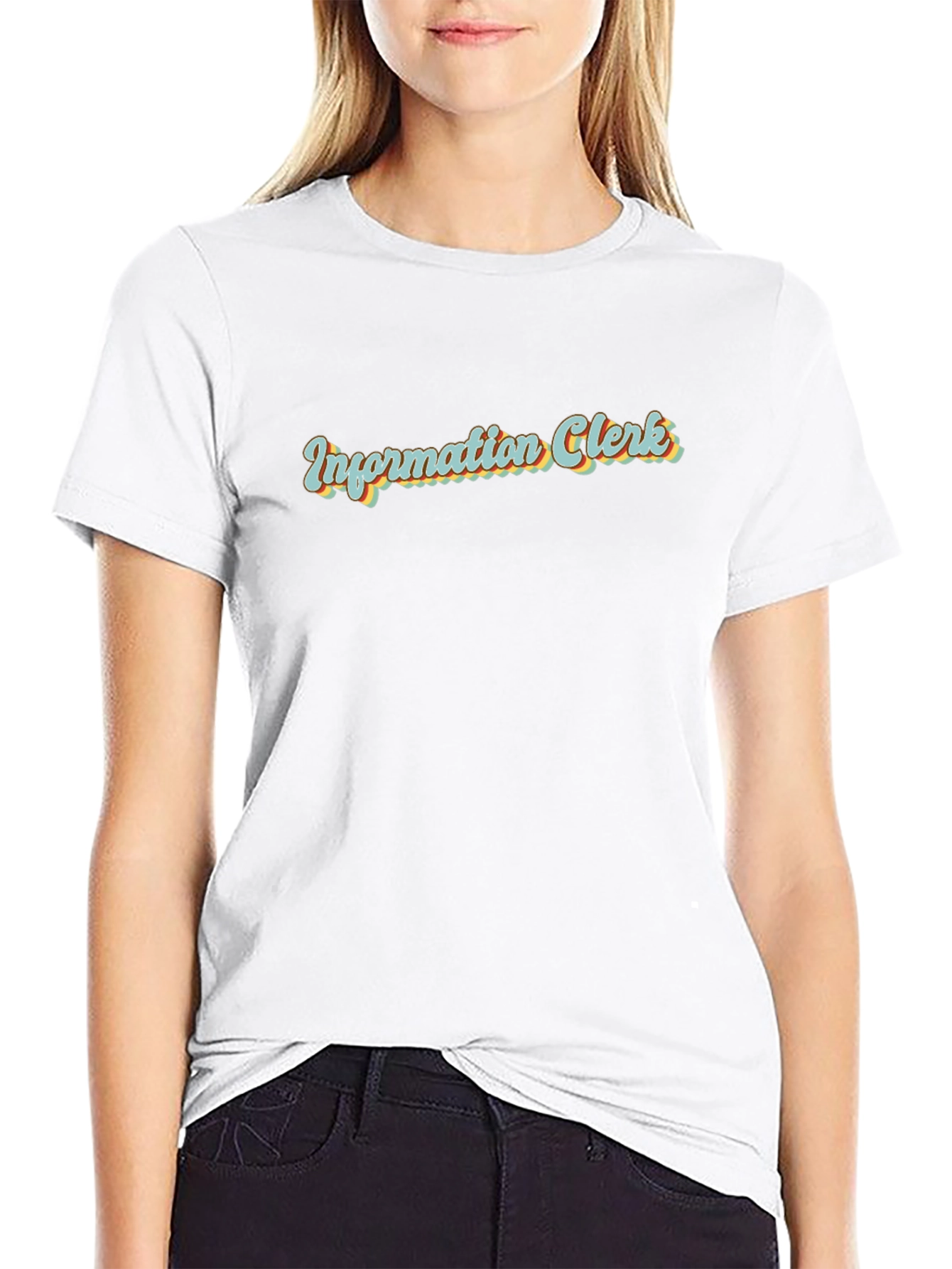 Information Clerk Retro T-Shirt