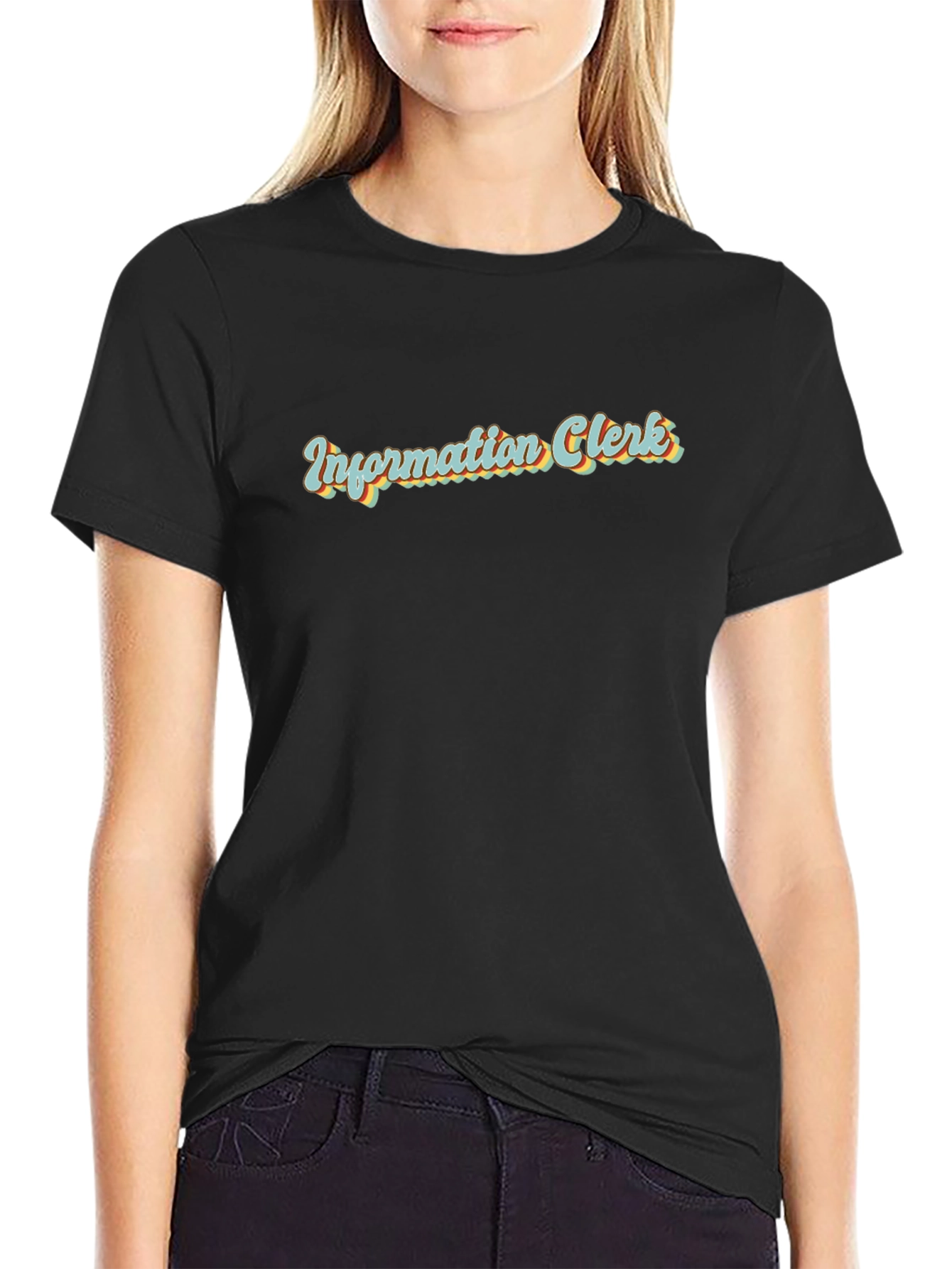 Information Clerk Retro T-Shirt