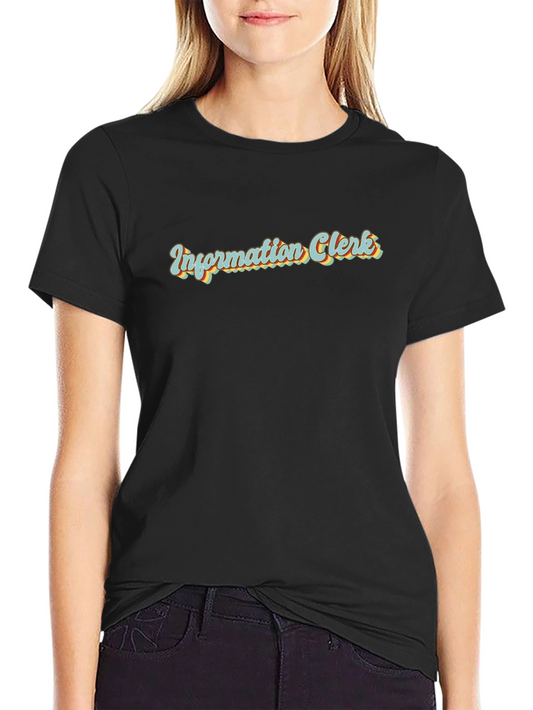 Information Clerk Retro T-Shirt