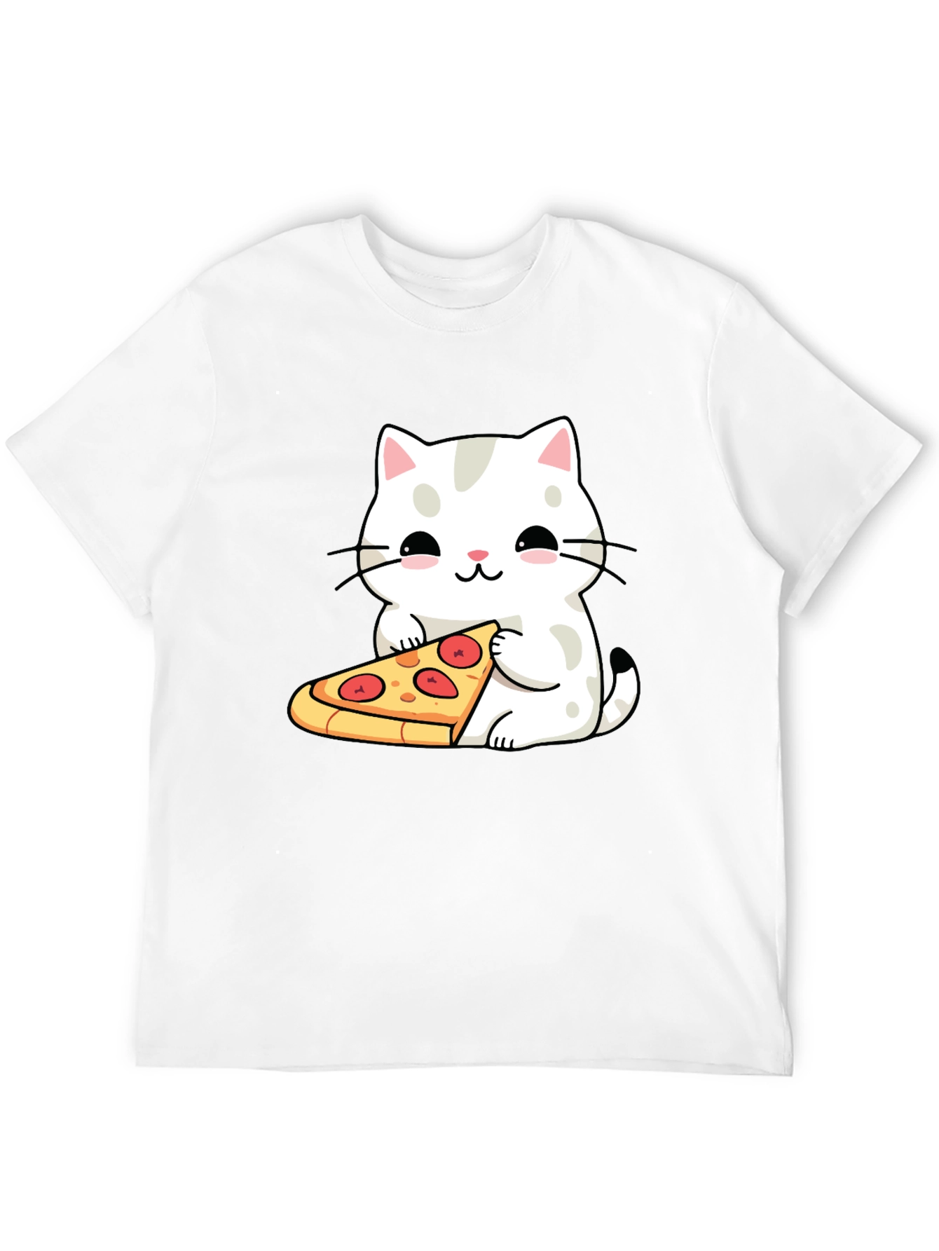 Cat Pizza T-Shirt - Cute Graphic Tee