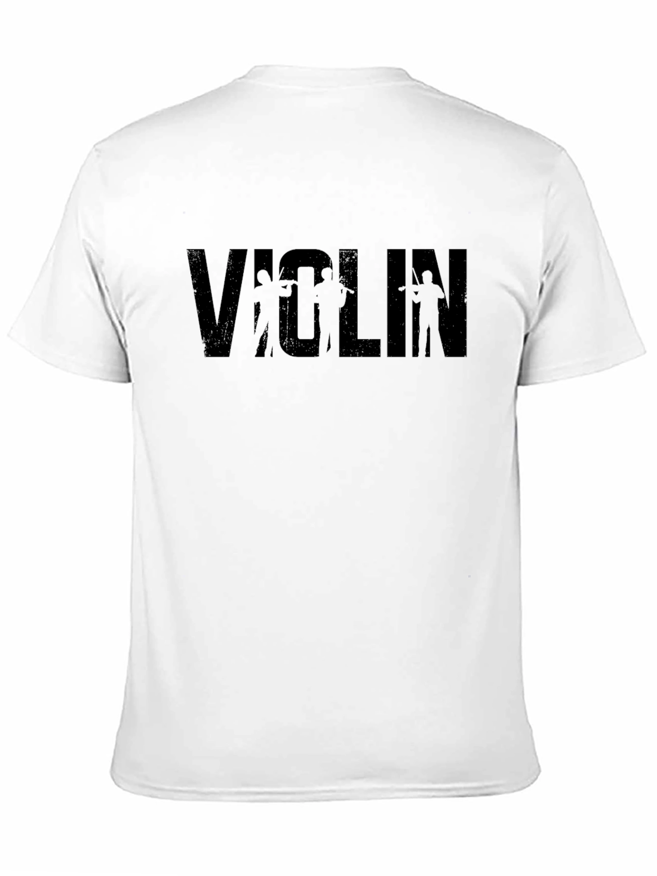 Violin Players Graphic Black T-Shirt