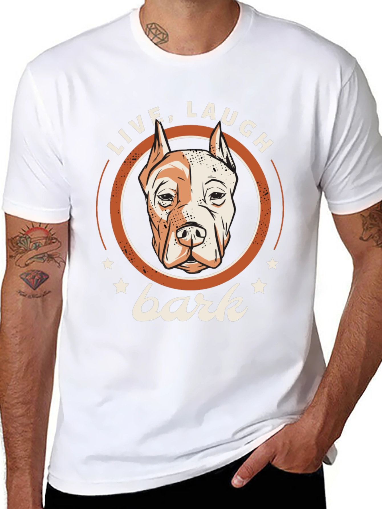 Live Laugh Bark Dog T-Shirt