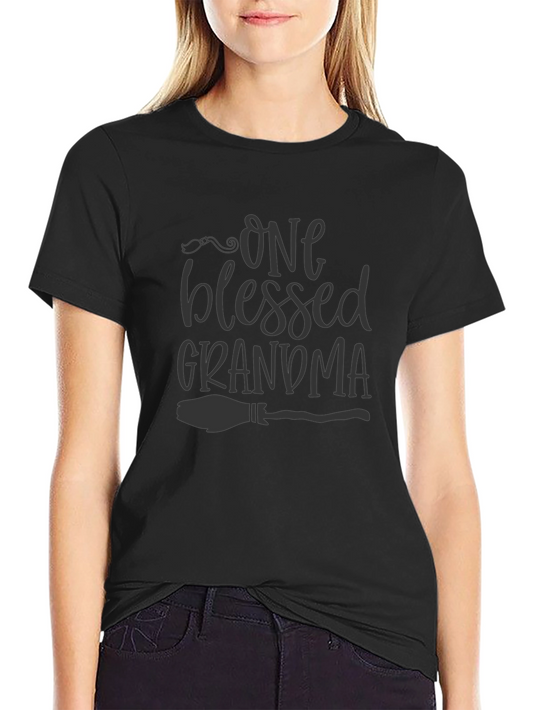 One Blessed Grandma T-Shirt - Cute Witchy Design