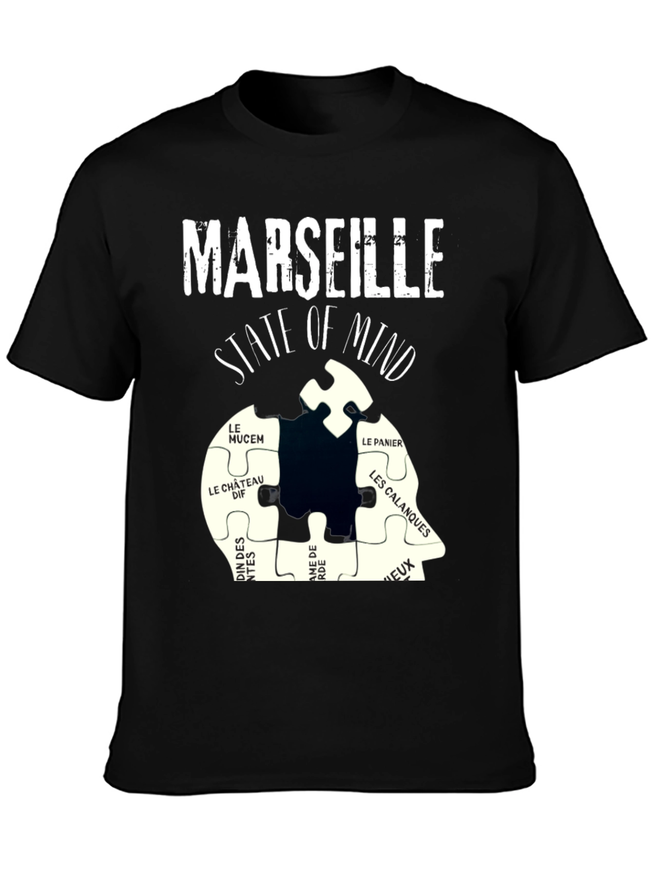 Marseille State of Mind T-Shirt Black
