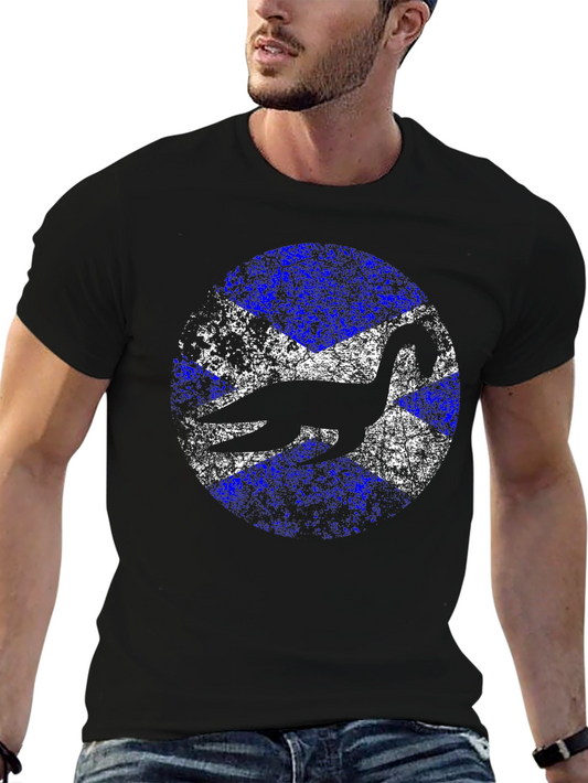 Scottish Nessie Flag Graphic T-Shirt