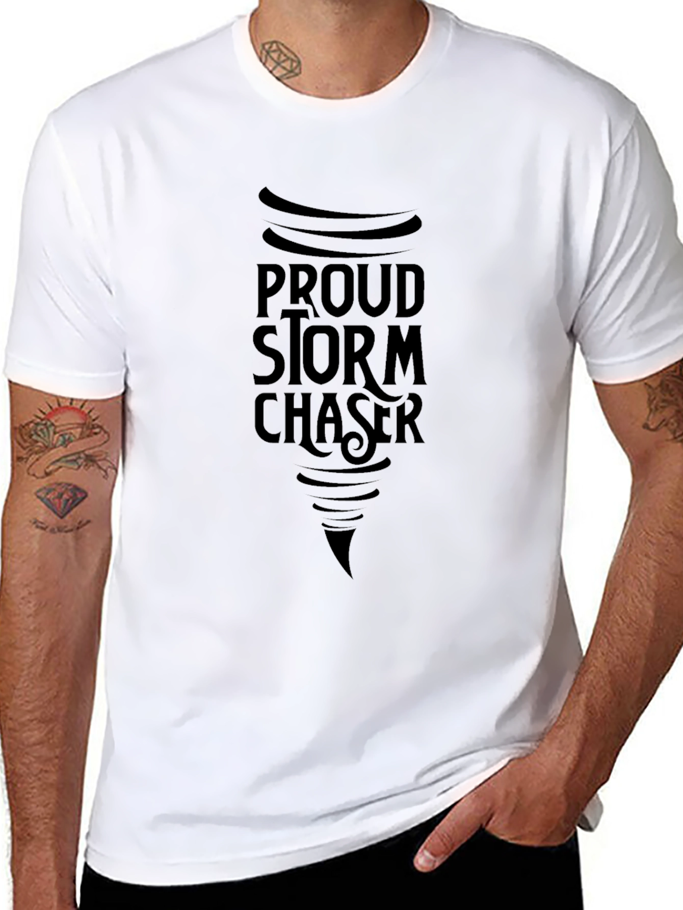 Proud Storm Chaser Black T-Shirt