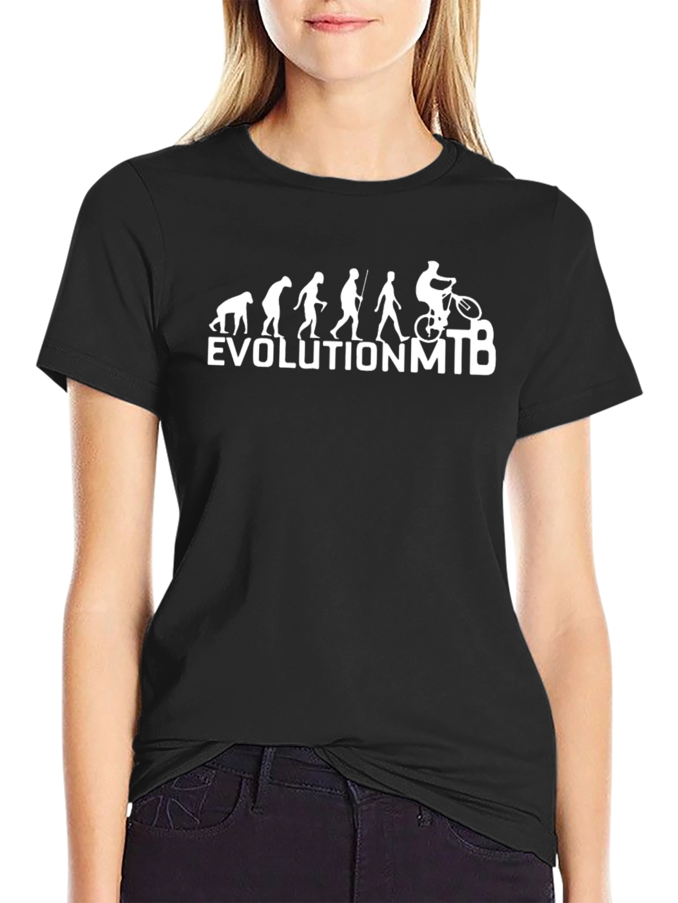 Evolution MTB Graphic Tee - Mountain Bike Rider Shirt