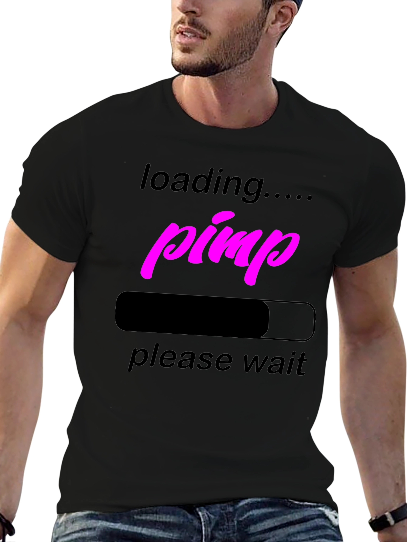 Loading Pimp Black Graphic T-Shirt