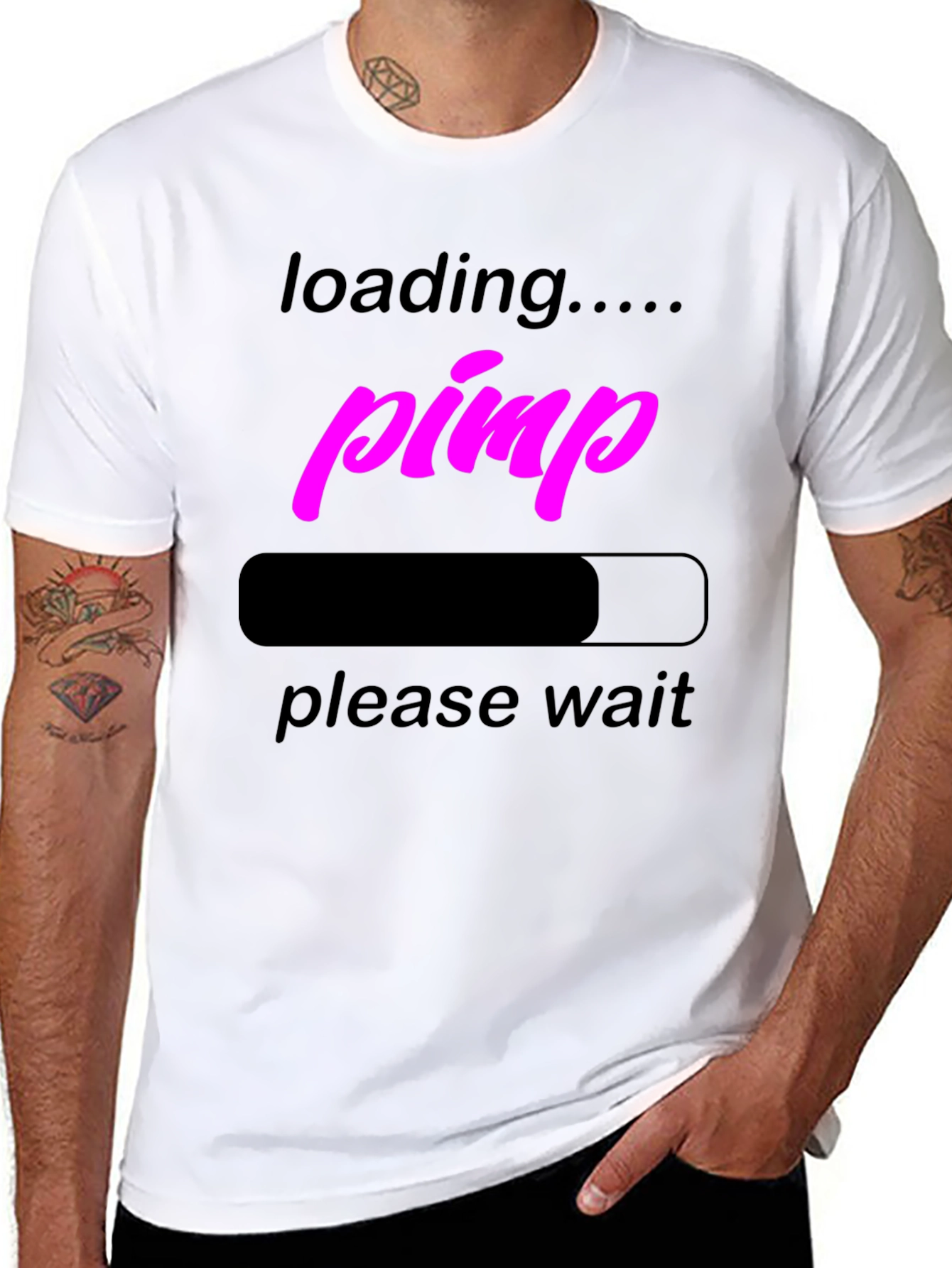 Loading Pimp Black Graphic T-Shirt