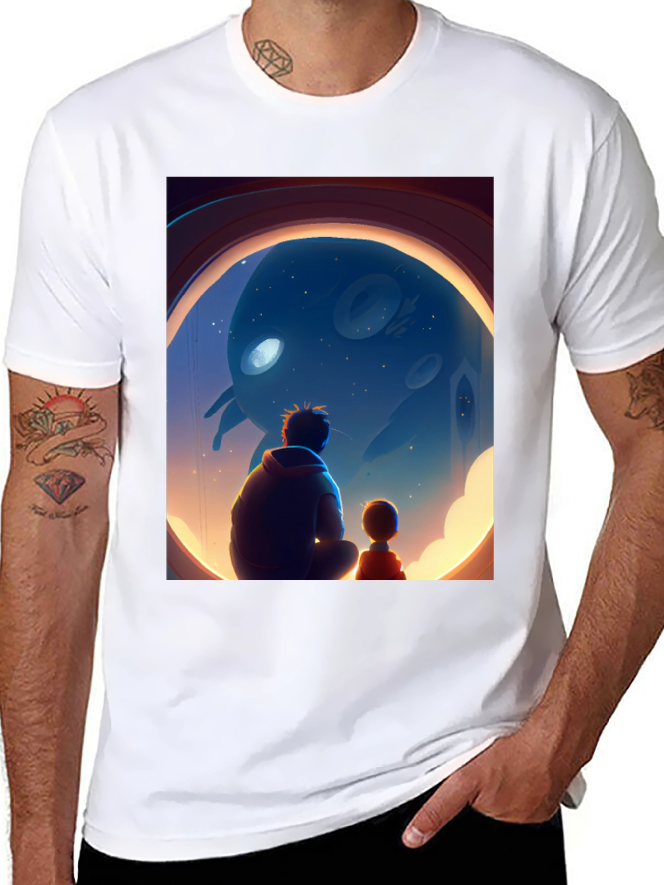 Dad and Son Alien T-Shirt