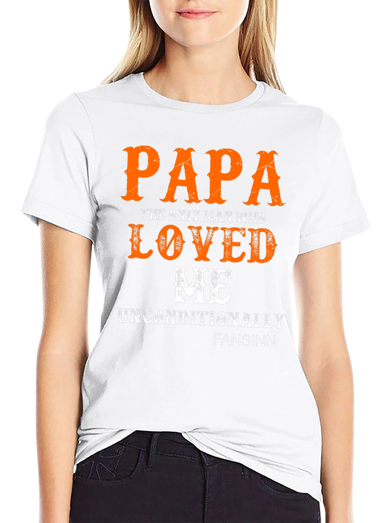 Papa Loved Me Graphic Tee - Unisex Black T-Shirt